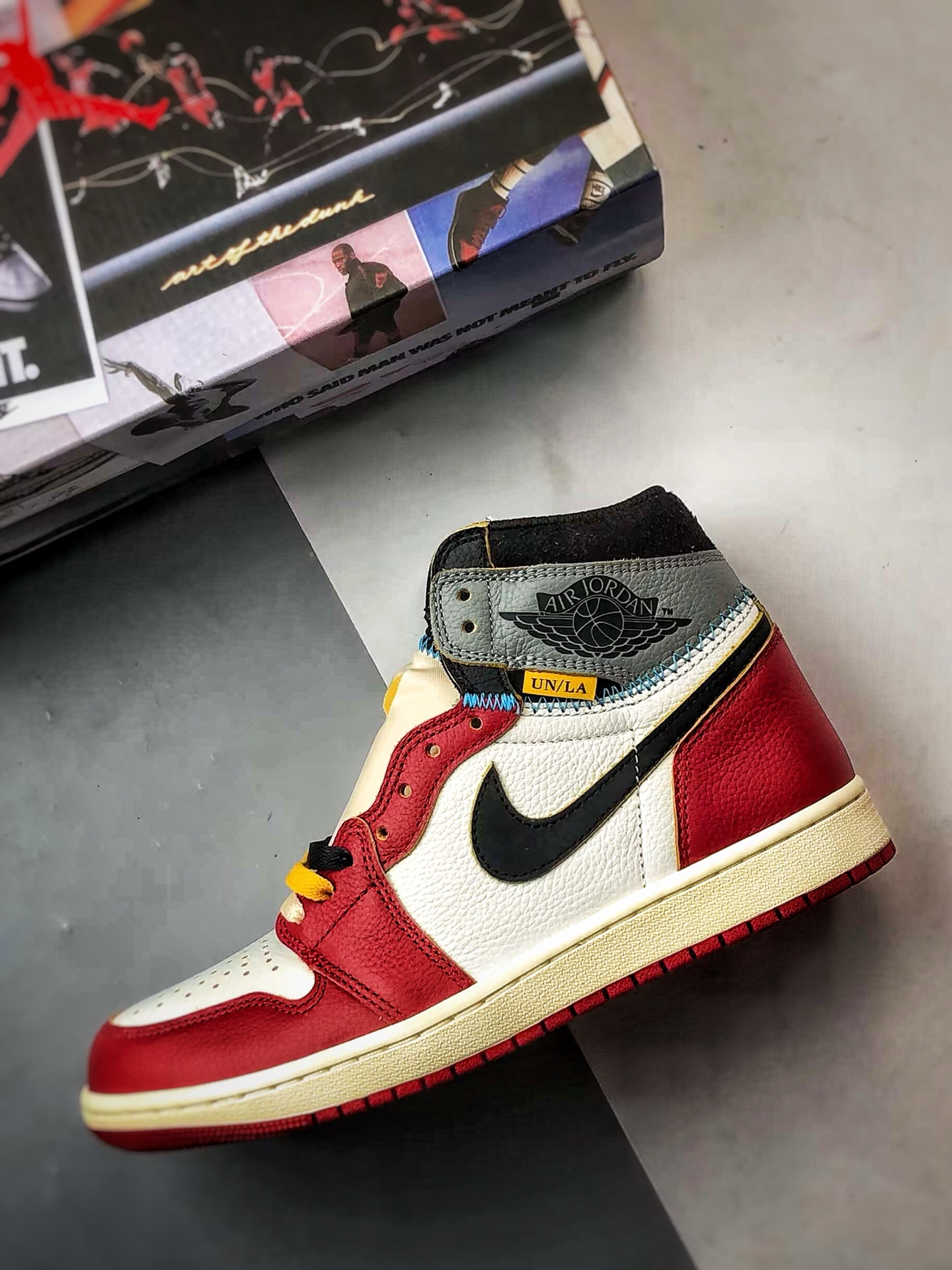Union x Air Jordan 1 Retro High OG UN联名白红灰 HV8563-600