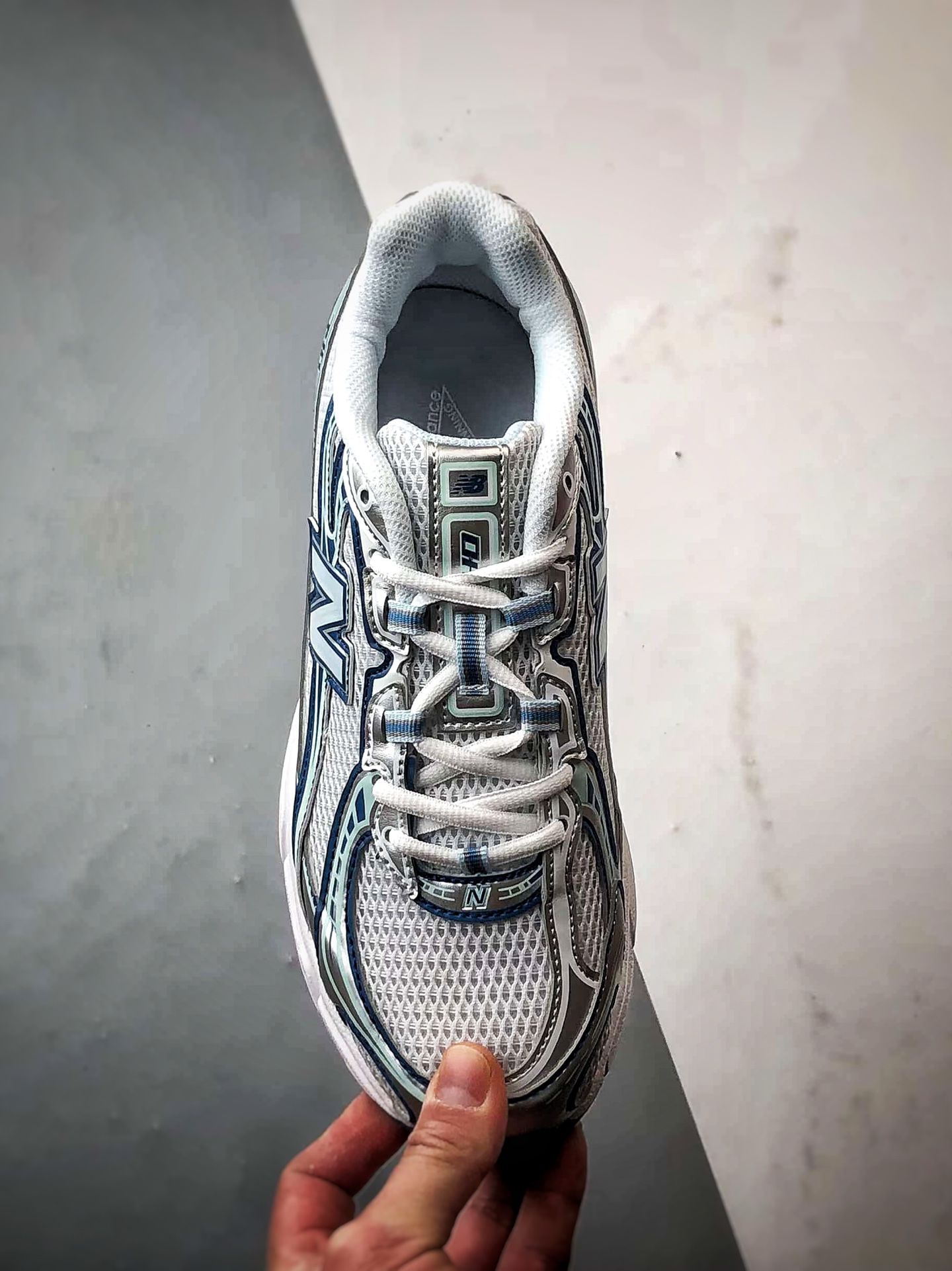 New Balance 740系列 白蓝 低帮复古老爹风休闲运动慢跑鞋 U740LB2