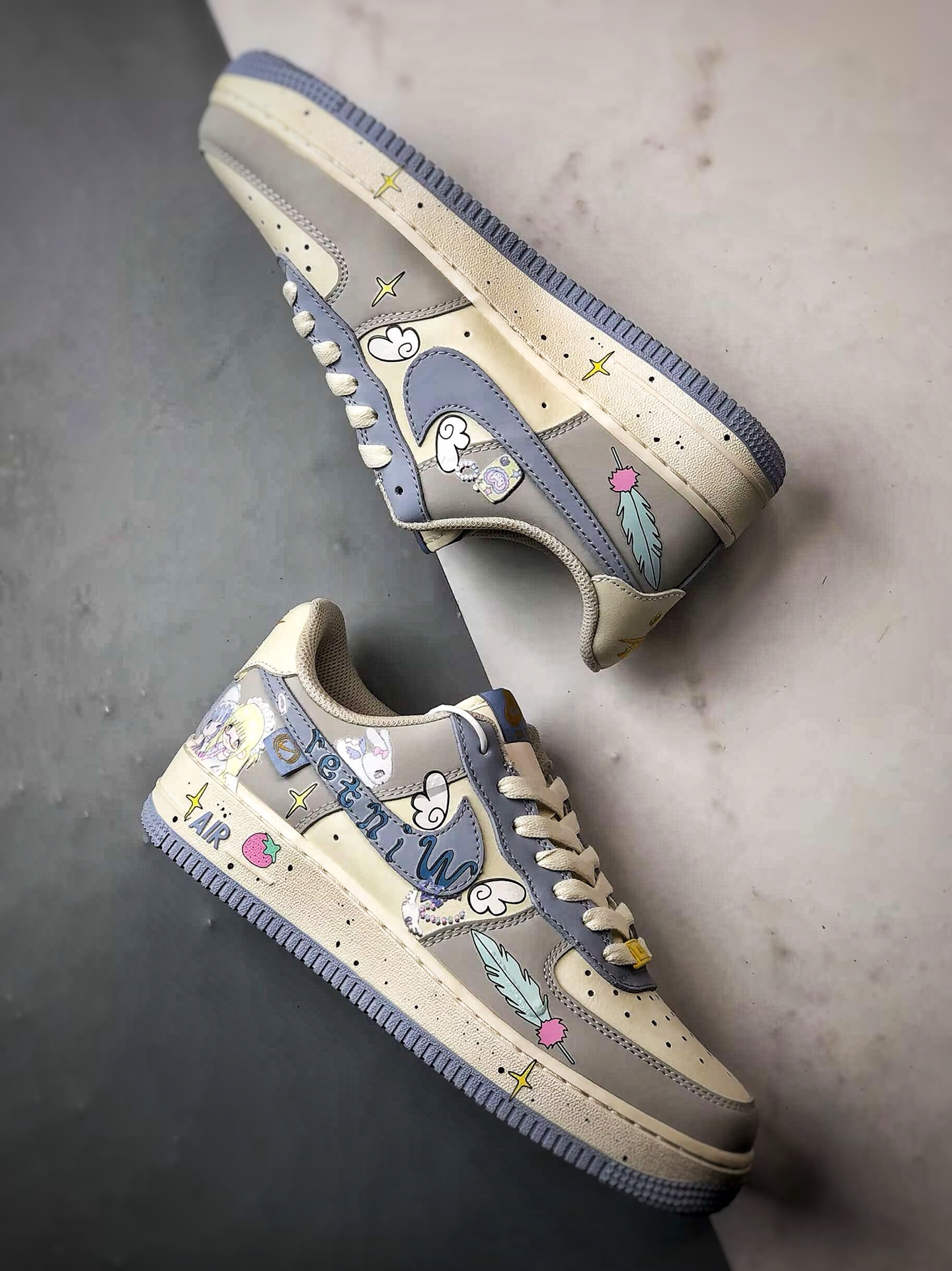 Air Force 1 Low 小天使手绘涂鸦  DB3301-711