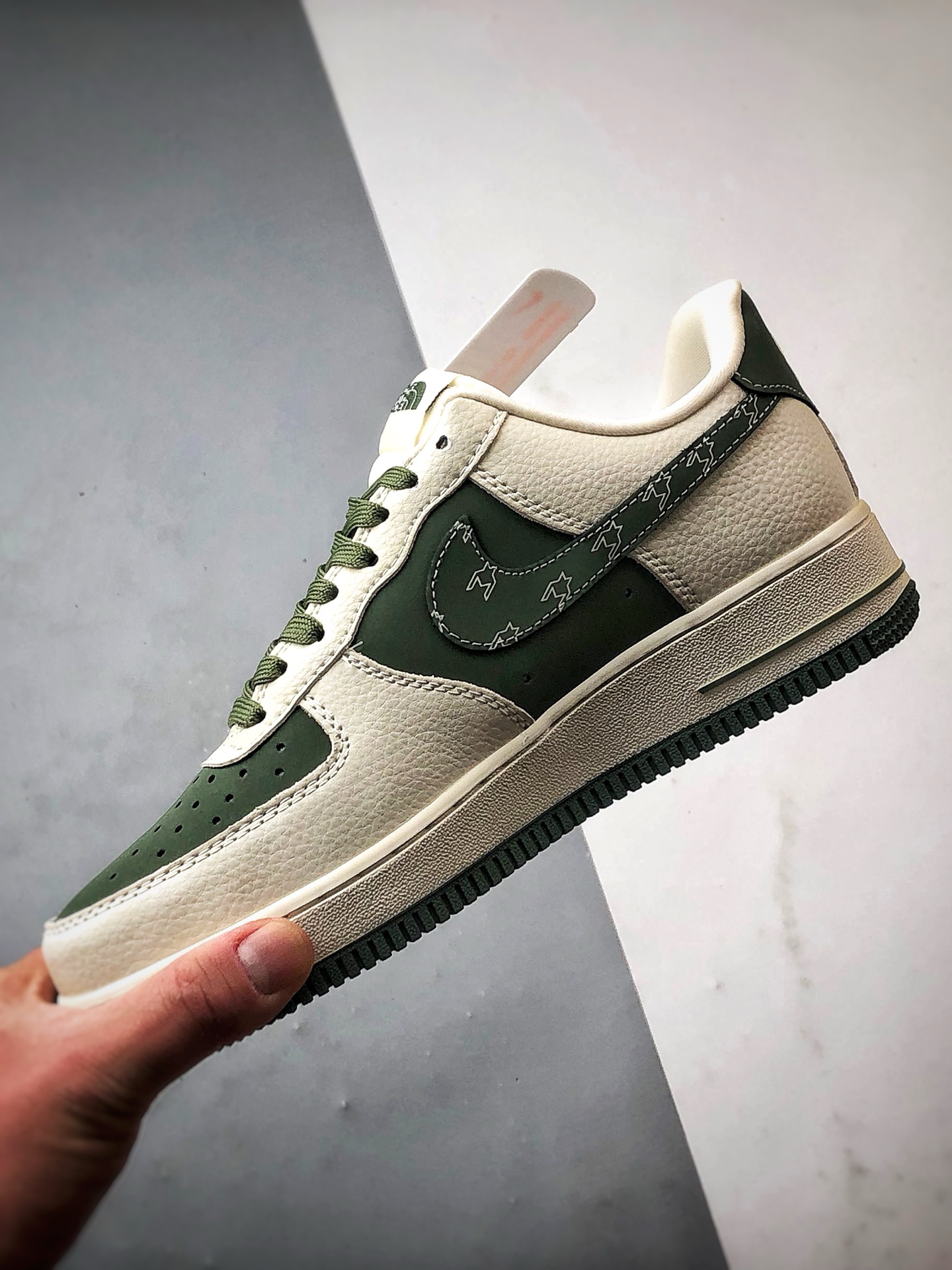 TNF x Air Force 1 Low 米白绿  KK1988-043
