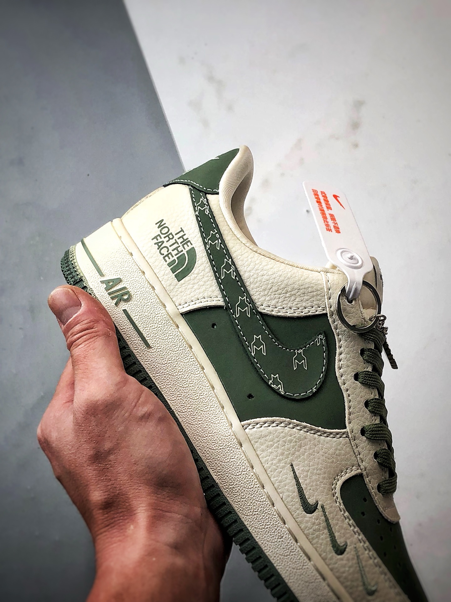 TNF x Air Force 1 Low 米白绿  KK1988-043