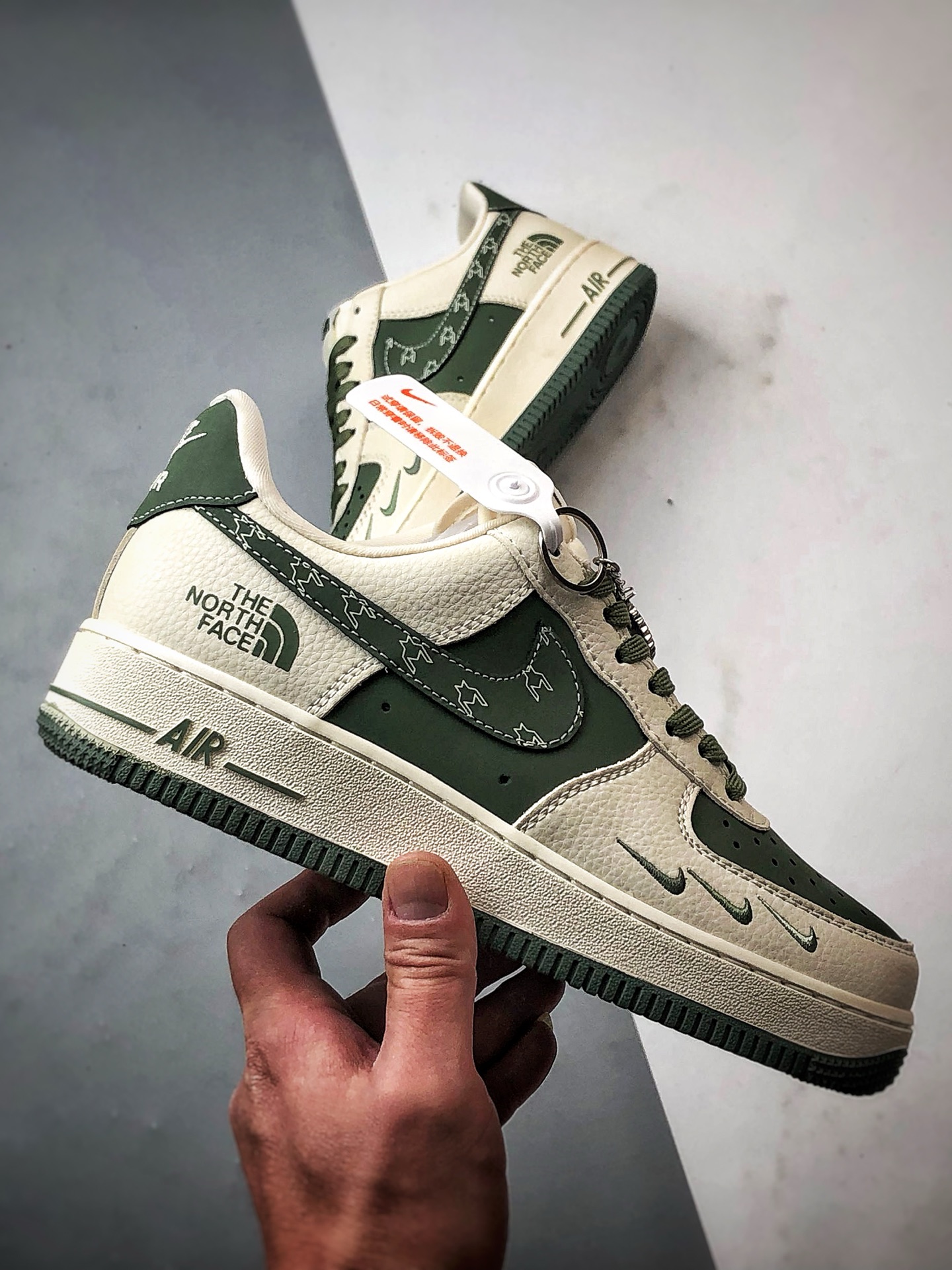 TNF x Air Force 1 Low 米白绿  KK1988-043