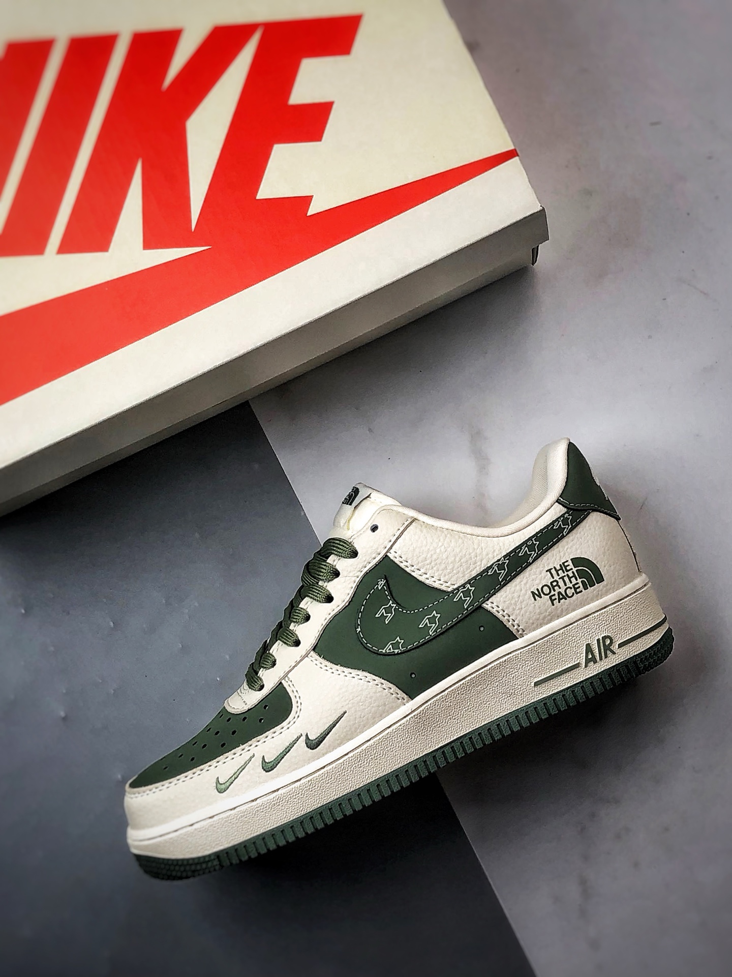 TNF x Air Force 1 Low 米白绿  KK1988-043