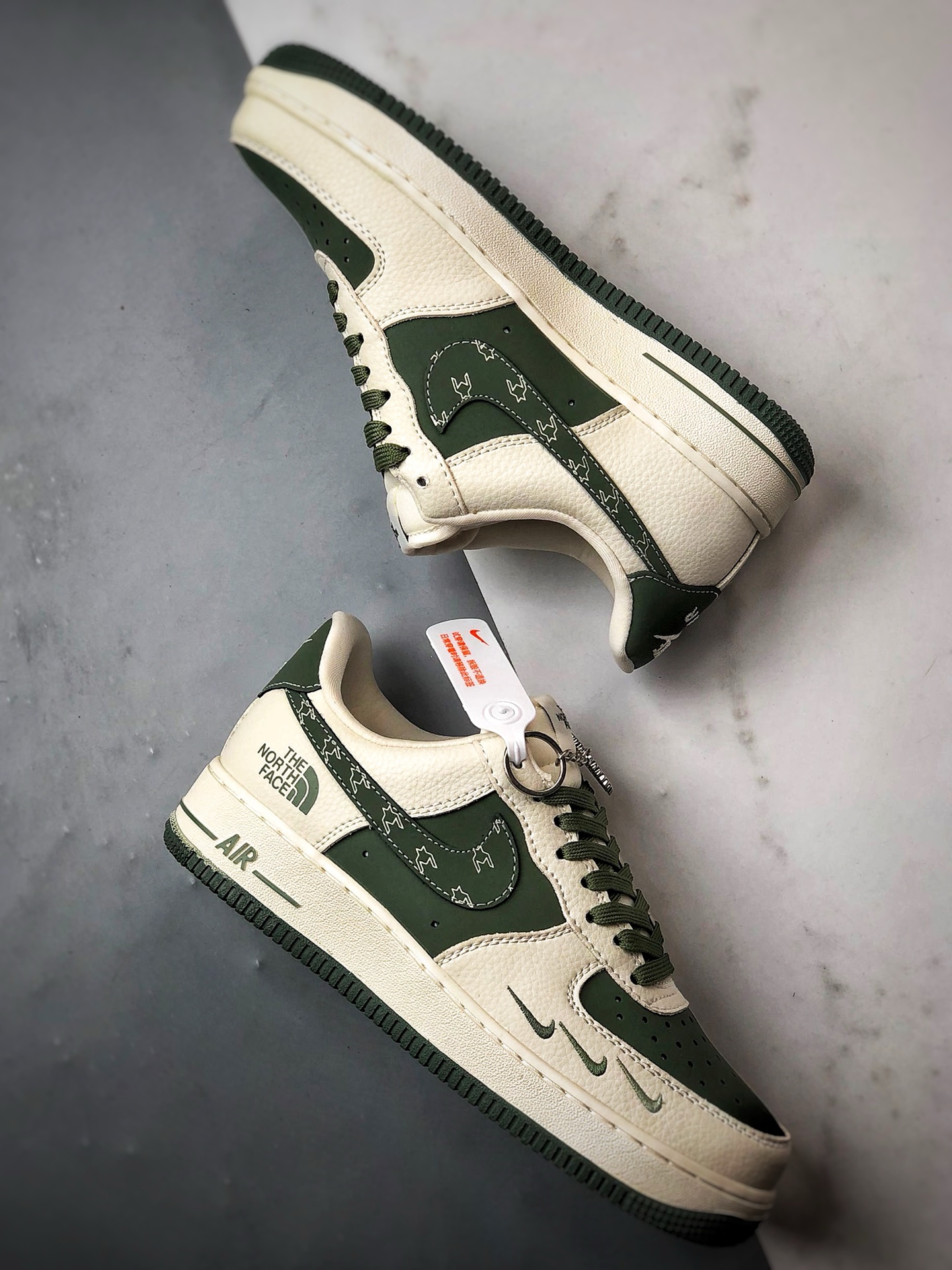 TNF x Air Force 1 Low 米白绿  KK1988-043