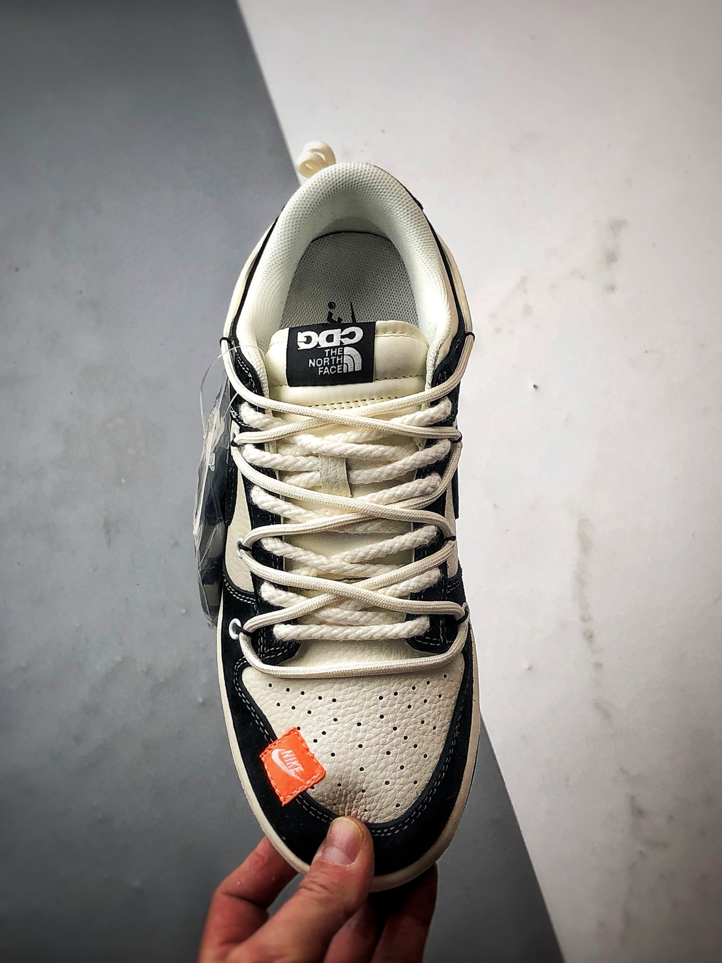 NK Dunk Low Retro ”DIY高端定制” 北面米白黑解构绑带 低帮休闲运动板鞋  YX5066-256