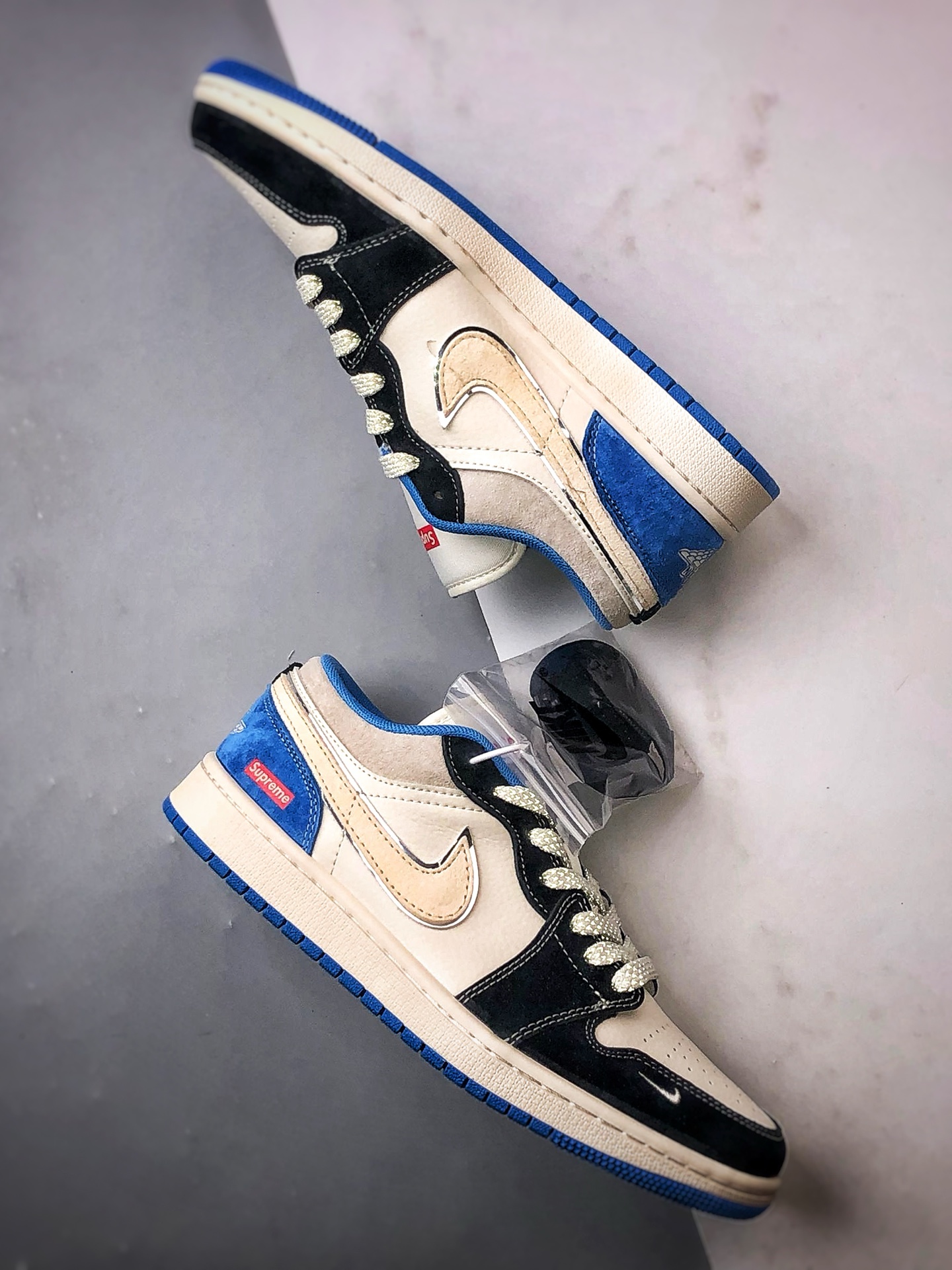 Air Jordan 1 Low OG ”高端定制” Sup白黑蓝  XX3318-501