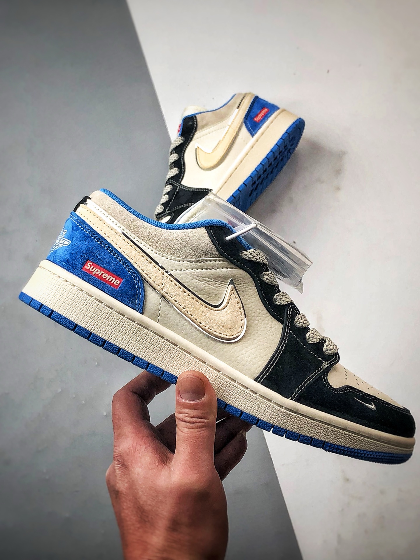 Air Jordan 1 Low OG ”高端定制” Sup白黑蓝  XX3318-501