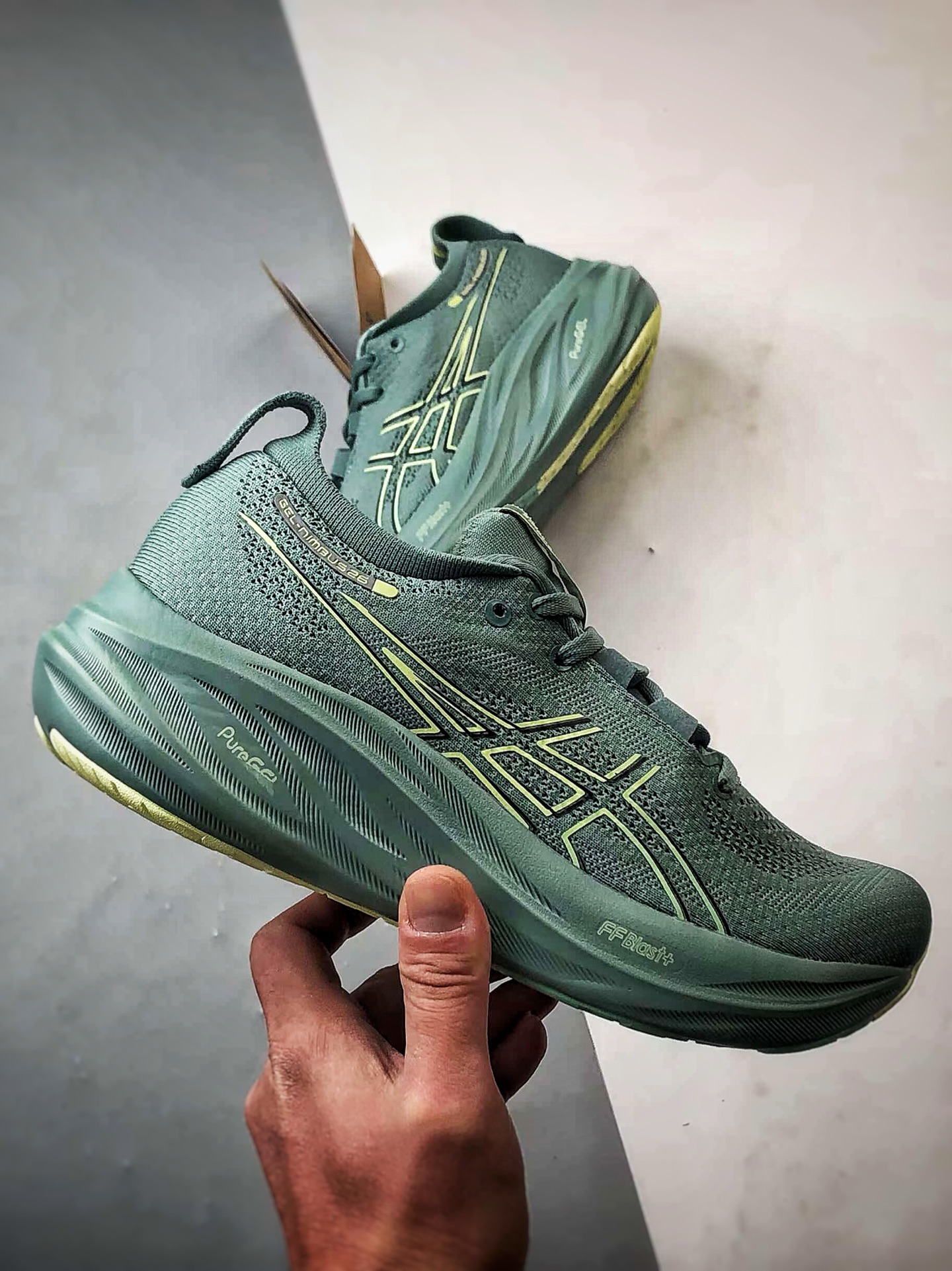 Asics Gel-Nimbus 26 青色 亚瑟士26代舒适轻盈休闲跑步鞋