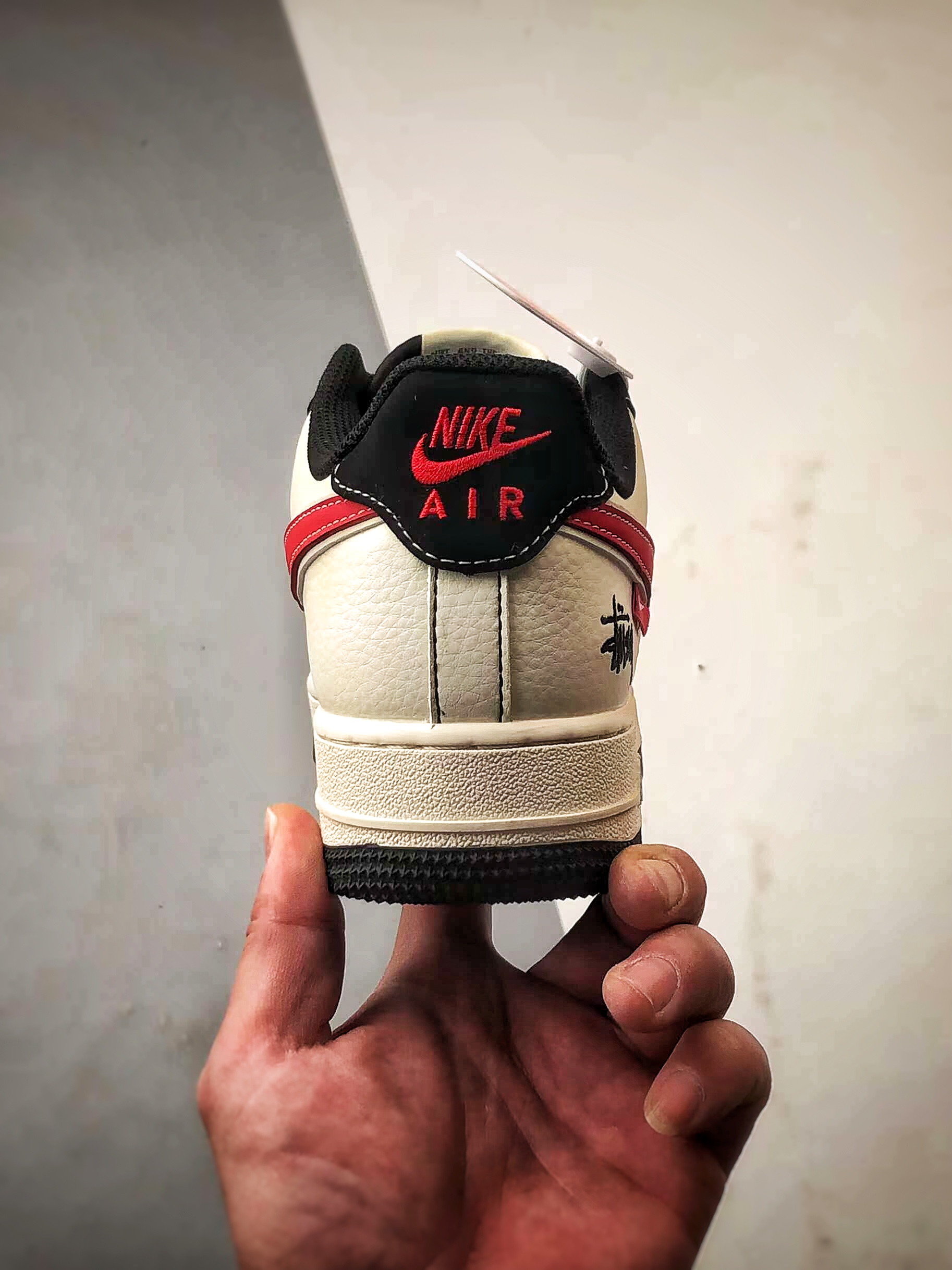 Stussy x Air Force 1 Low 白黑红  XS1958-518