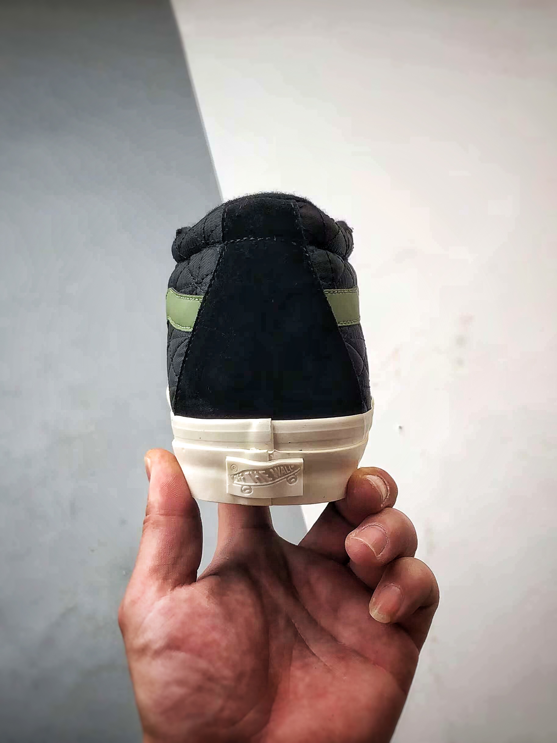 170 Vans Premium Sk8-Mid 黑绿 万斯官方 复古休闲中帮滑板鞋 VN000CQQBLK