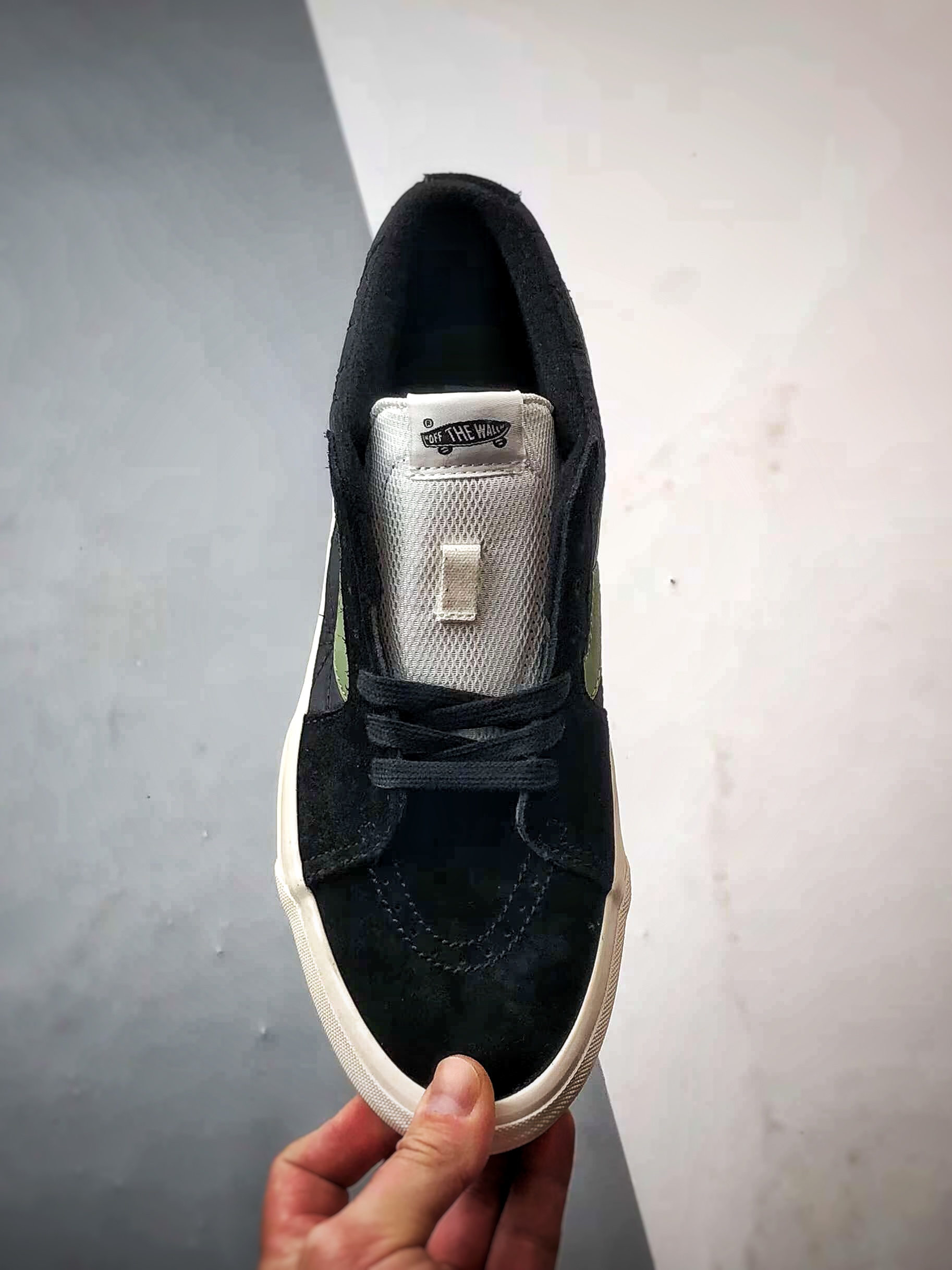 170 Vans Premium Sk8-Mid 黑绿 万斯官方 复古休闲中帮滑板鞋 VN000CQQBLK