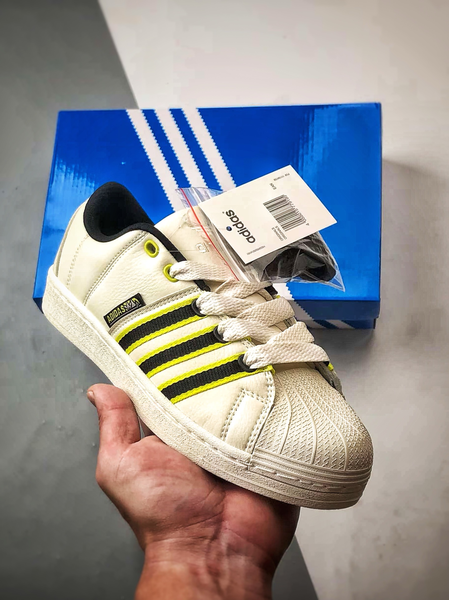 160 AD Originals Superstar Supermodified 白黑黄贝壳头  IF8179