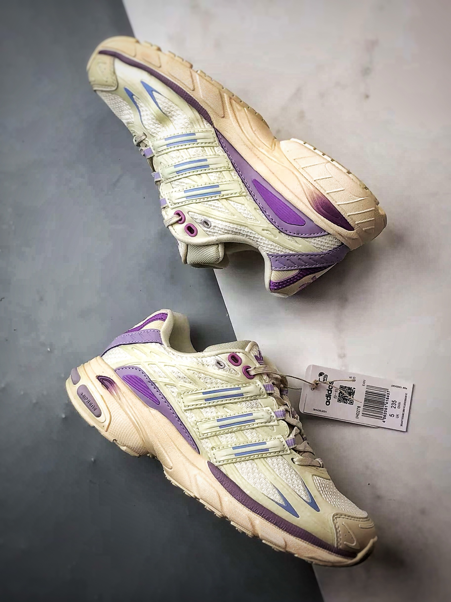 260 AD Originals Adistar Cushion 米白紫 复古前卫科技休闲运动老爹鞋  JH0278