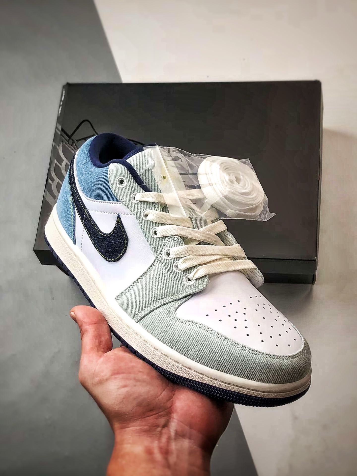200 Air Jordan 1 Low 白蓝牛仔  IH0648-141