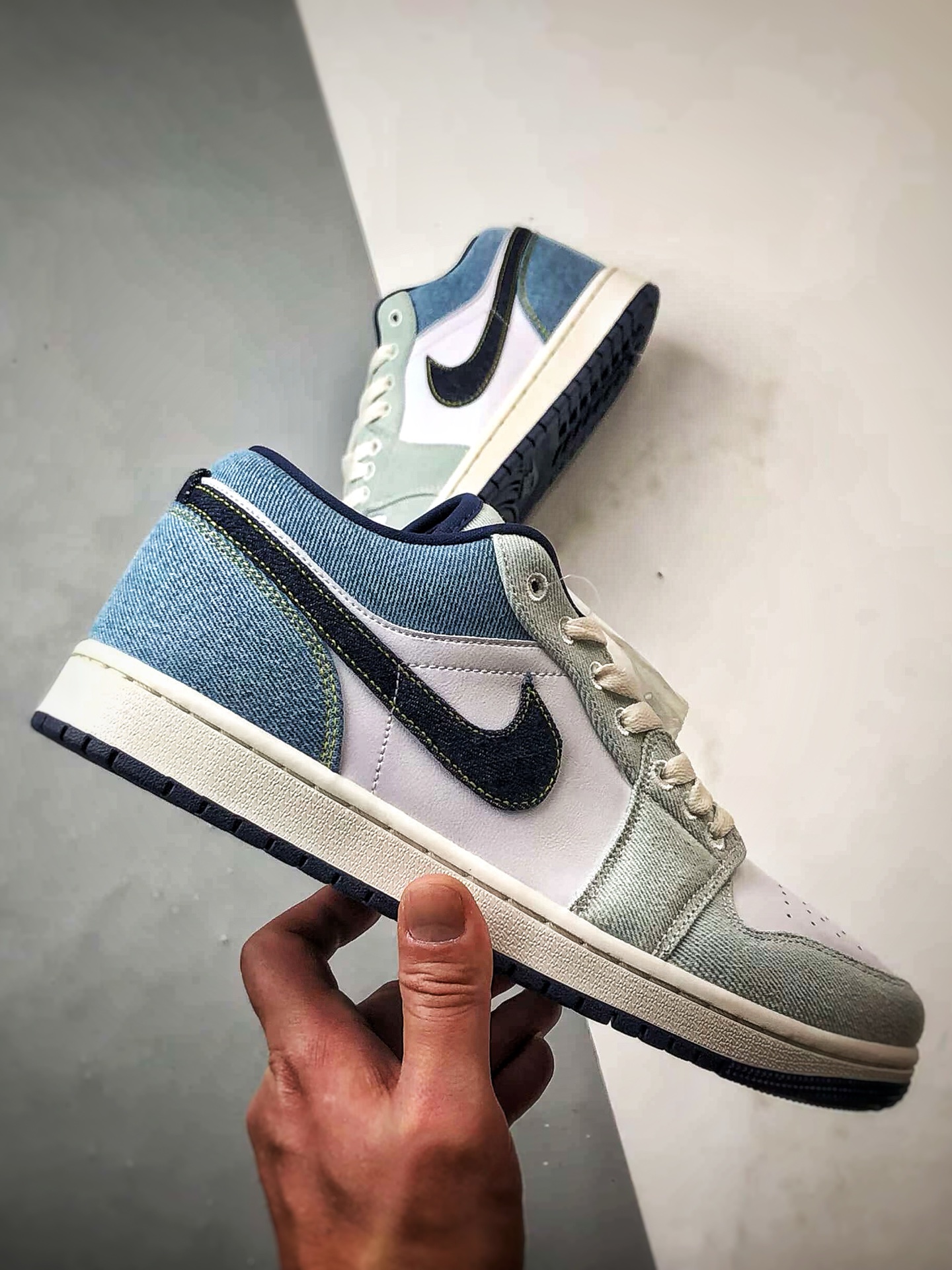 200 Air Jordan 1 Low 白蓝牛仔  IH0648-141