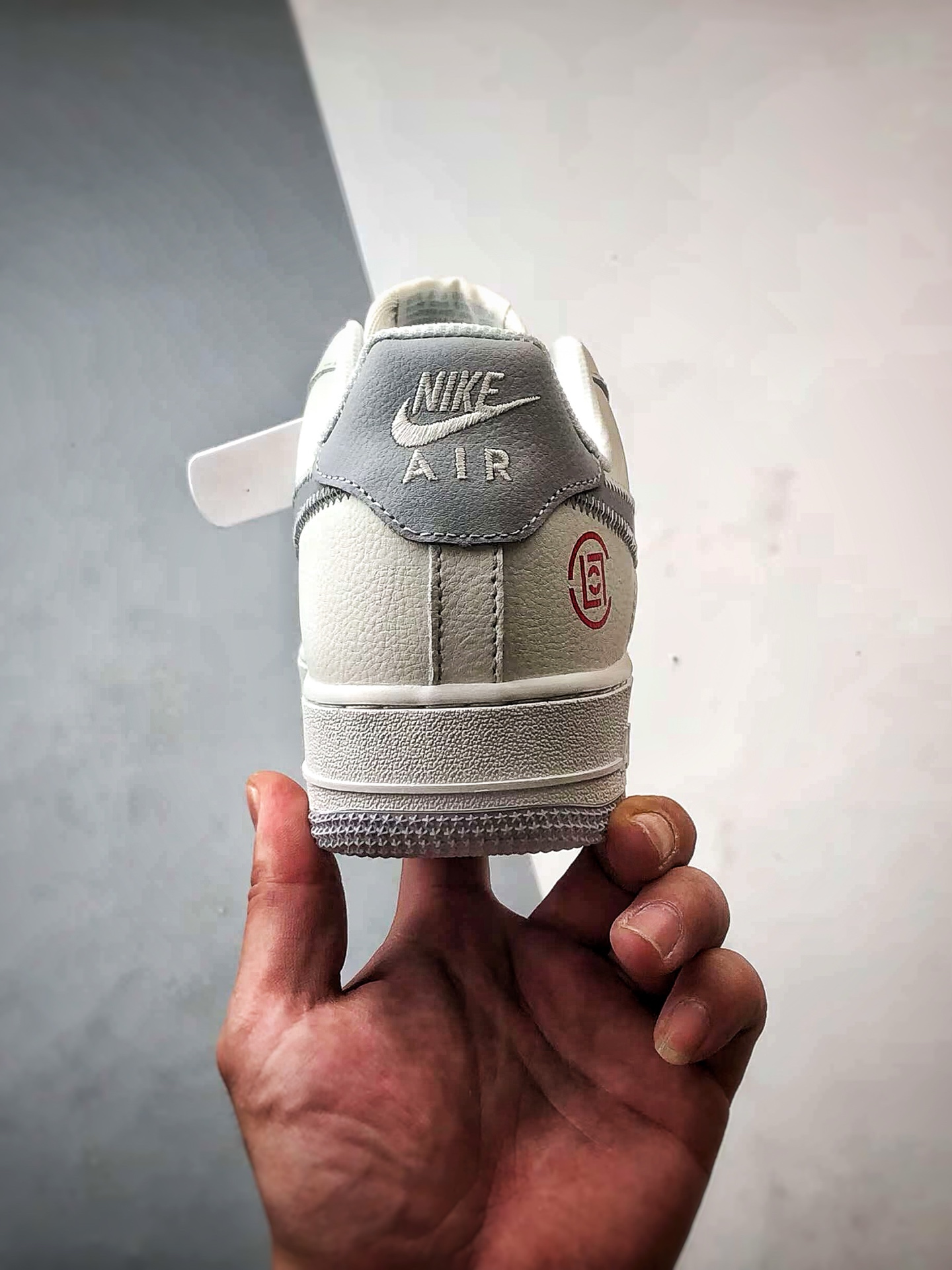 280 Clot x Air Force 1 Low 米白灰缝线钩   GX-030609