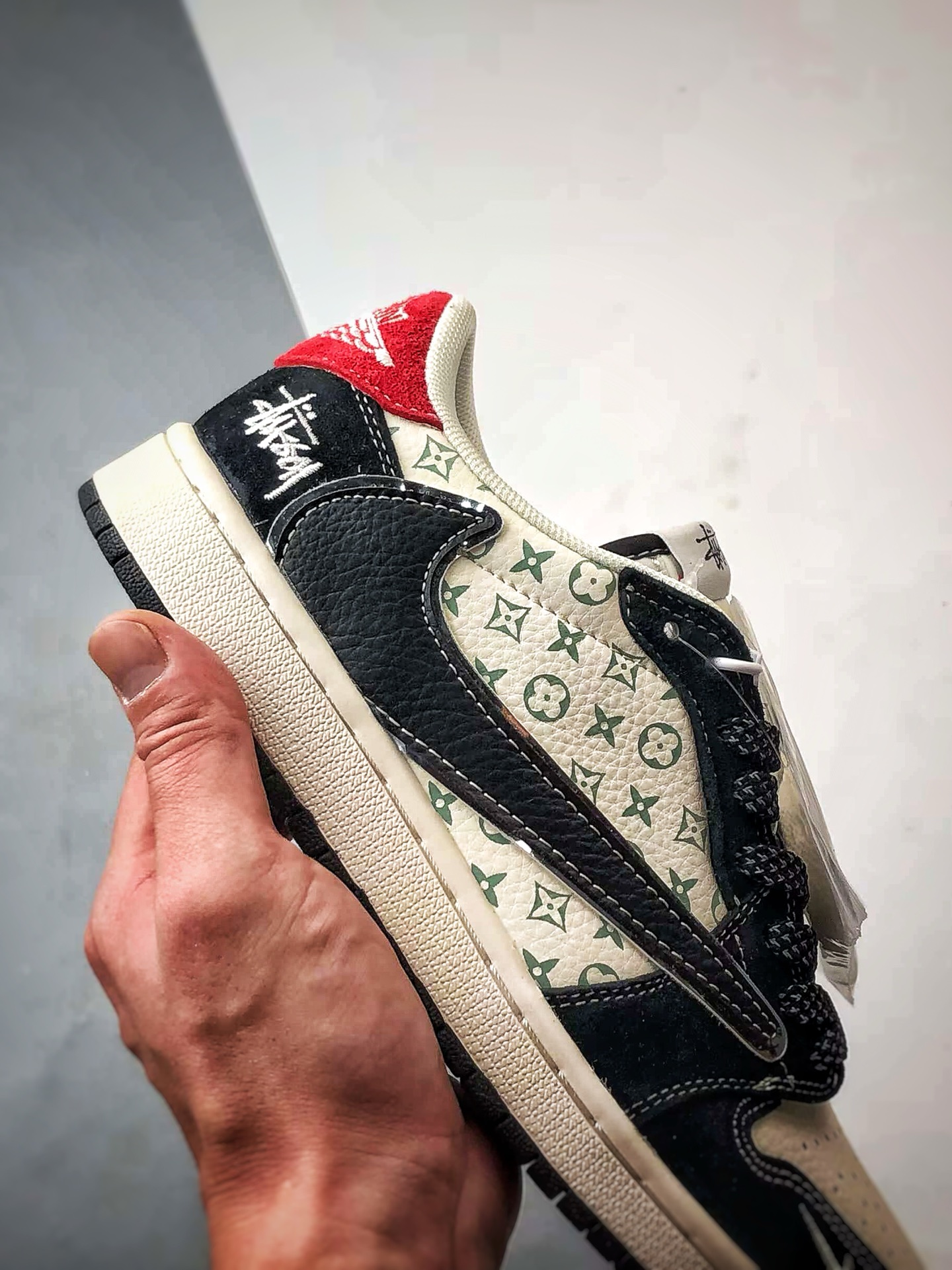 290 Air Jordan 1 Low OG ”高端定制” 斯图西白黑红尾倒钩  XZ6188-770