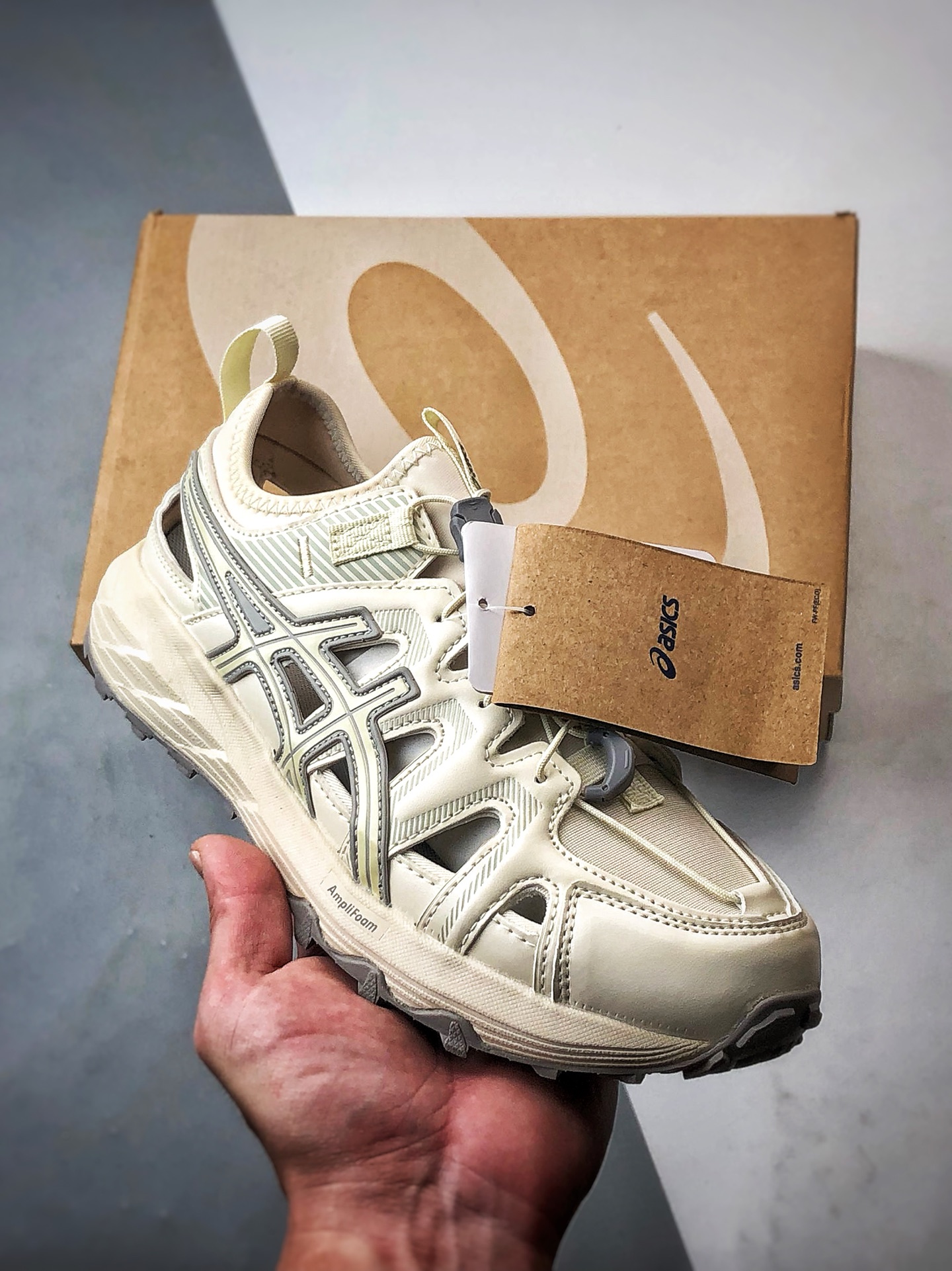 200 Asics Gel-Sonoma 米白 户外运动徒步溯溪凉鞋
