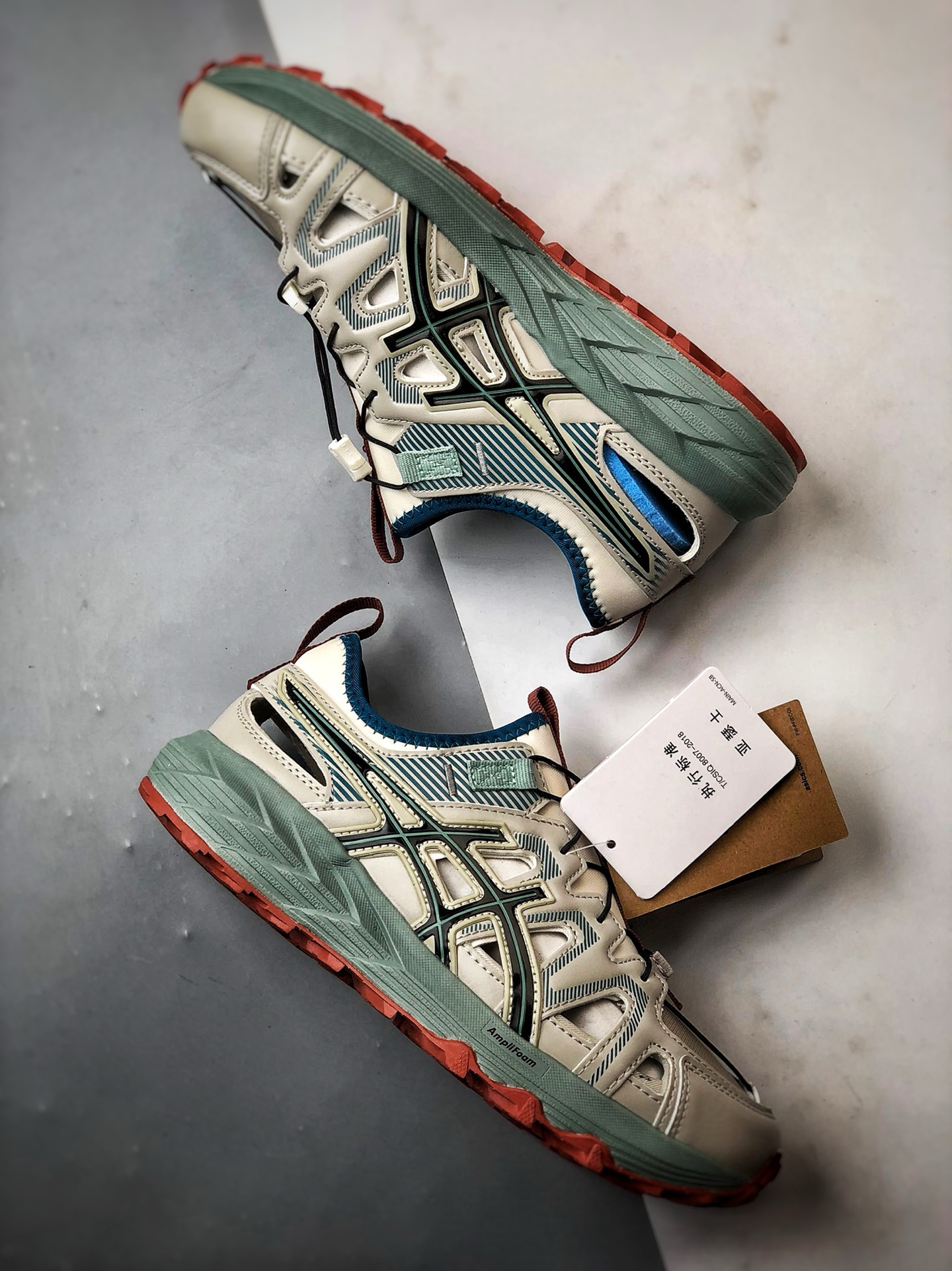 200 Asics Gel-Sonoma 灰绿 户外运动徒步溯溪凉鞋