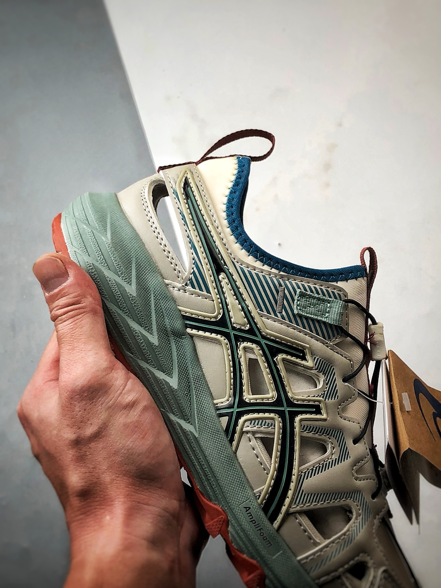 200 Asics Gel-Sonoma 灰绿 户外运动徒步溯溪凉鞋