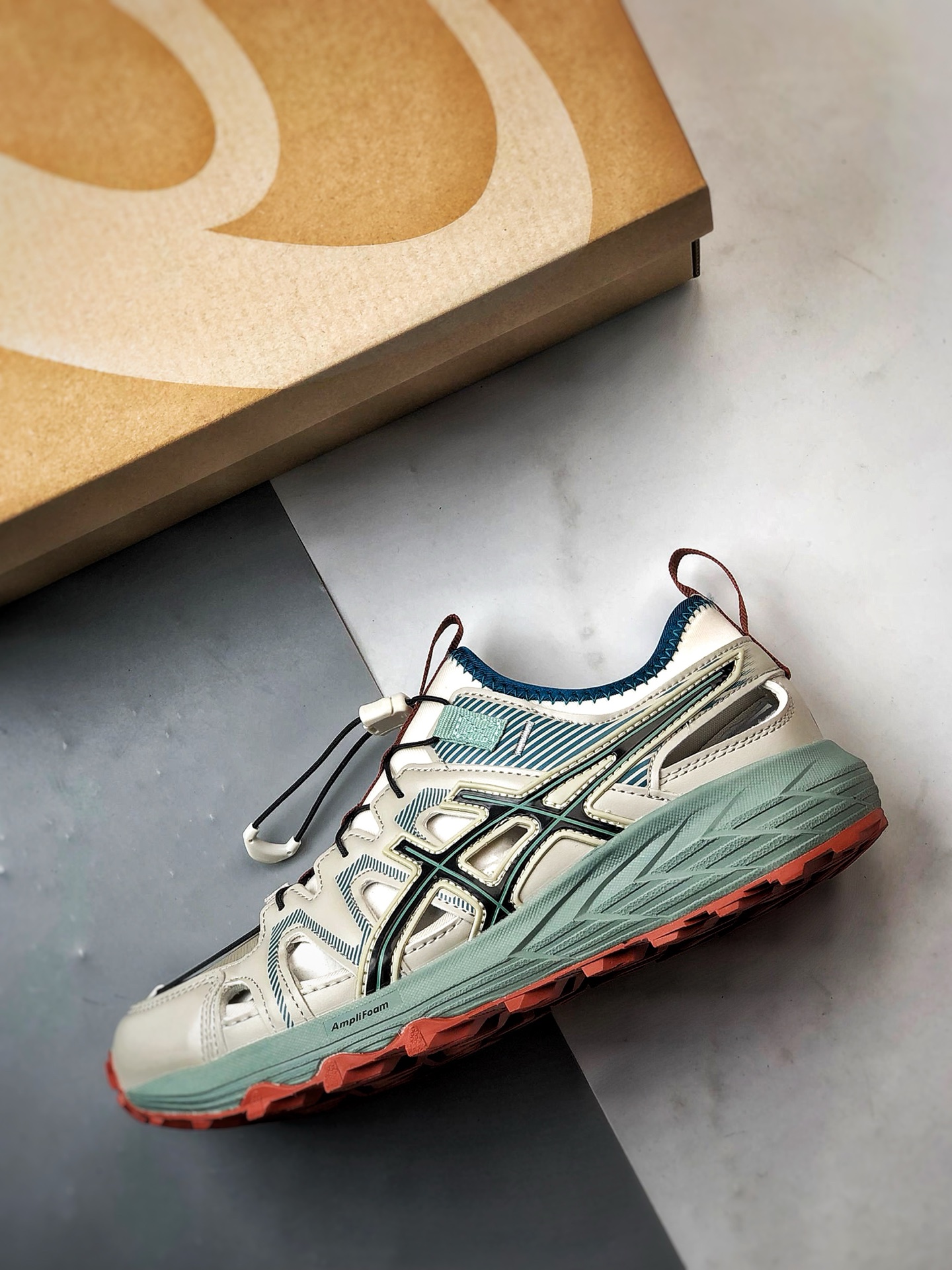 200 Asics Gel-Sonoma 灰绿 户外运动徒步溯溪凉鞋