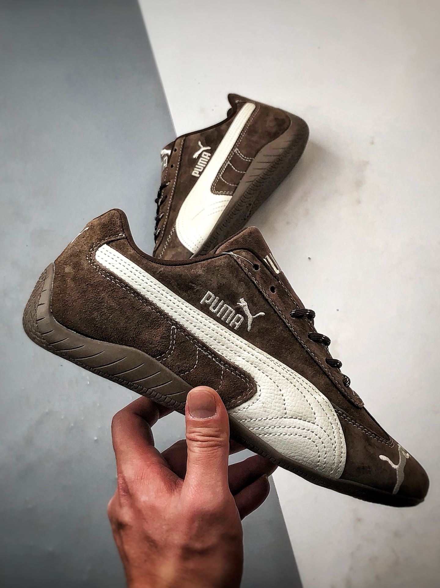 180 Puma Speedcet OG 棕色 彪马低帮复古运动休闲赛车跑鞋   398847-202