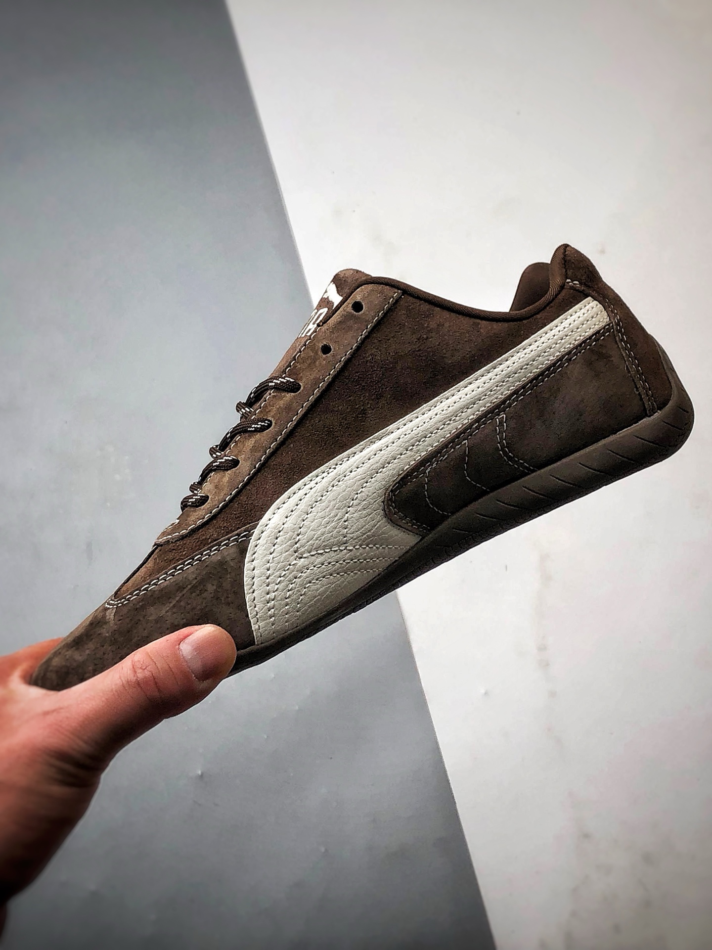 180 Puma Speedcet OG 棕色 彪马低帮复古运动休闲赛车跑鞋   398847-202