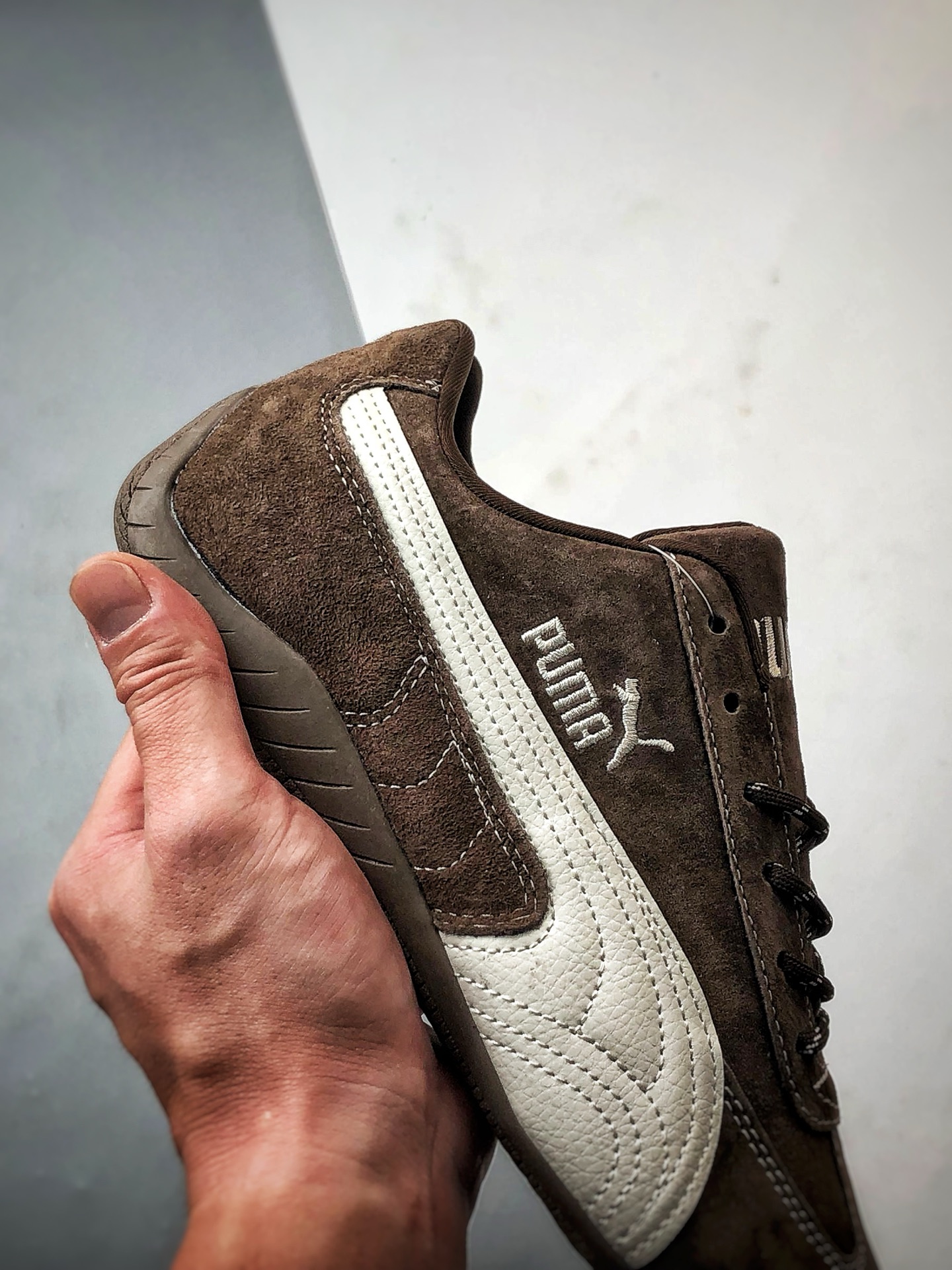 180 Puma Speedcet OG 棕色 彪马低帮复古运动休闲赛车跑鞋   398847-202