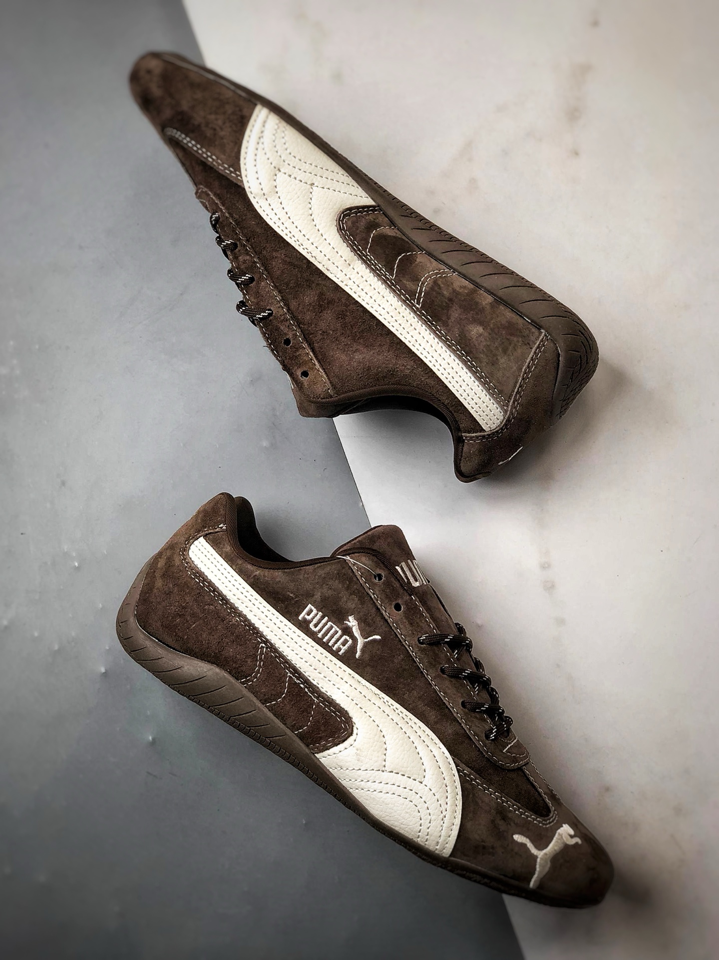 180 Puma Speedcet OG 棕色 彪马低帮复古运动休闲赛车跑鞋   398847-202