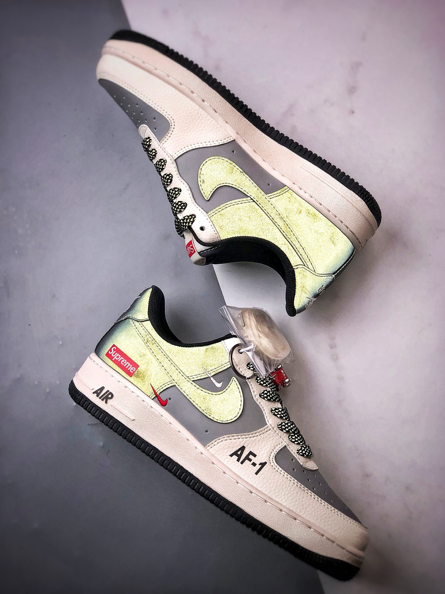 280 Sup x Air Force 1 Low 米灰黑反光  HH7518-055