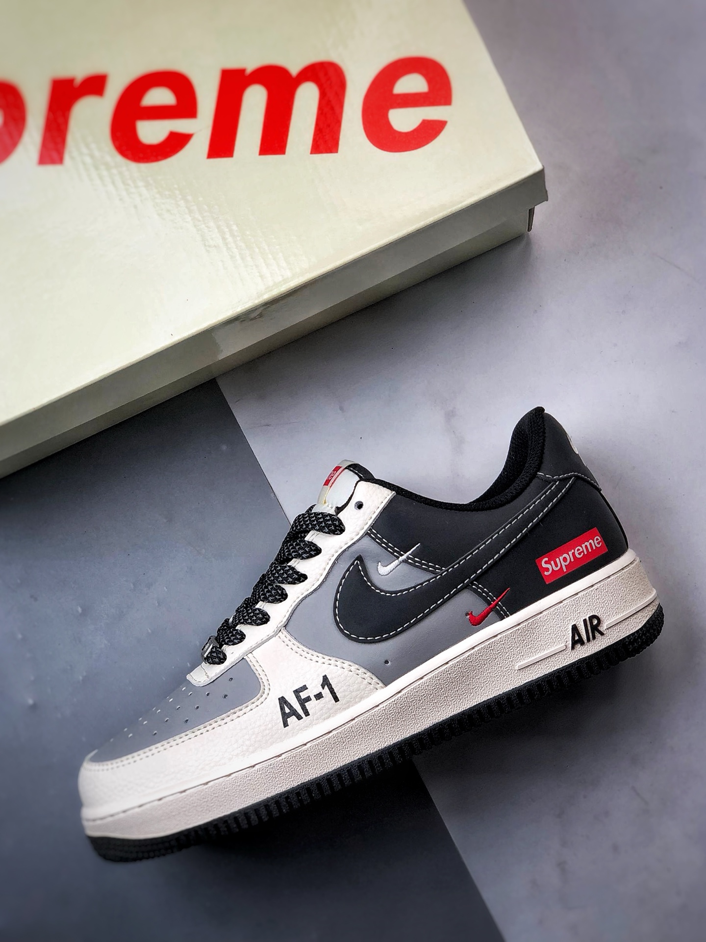 280 Sup x Air Force 1 Low 米灰黑反光  HH7518-055