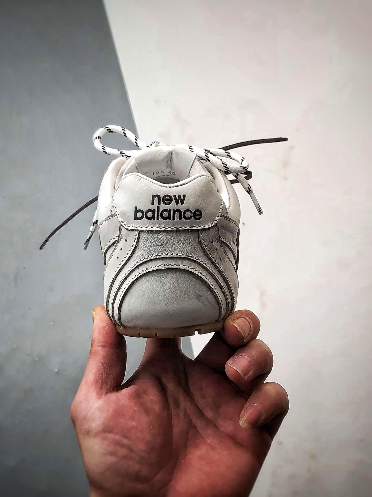 370 MiuMiu/缪缪 x New Balance 530 做旧白棕 联名复古运动休闲阿甘德训鞋 平底鞋