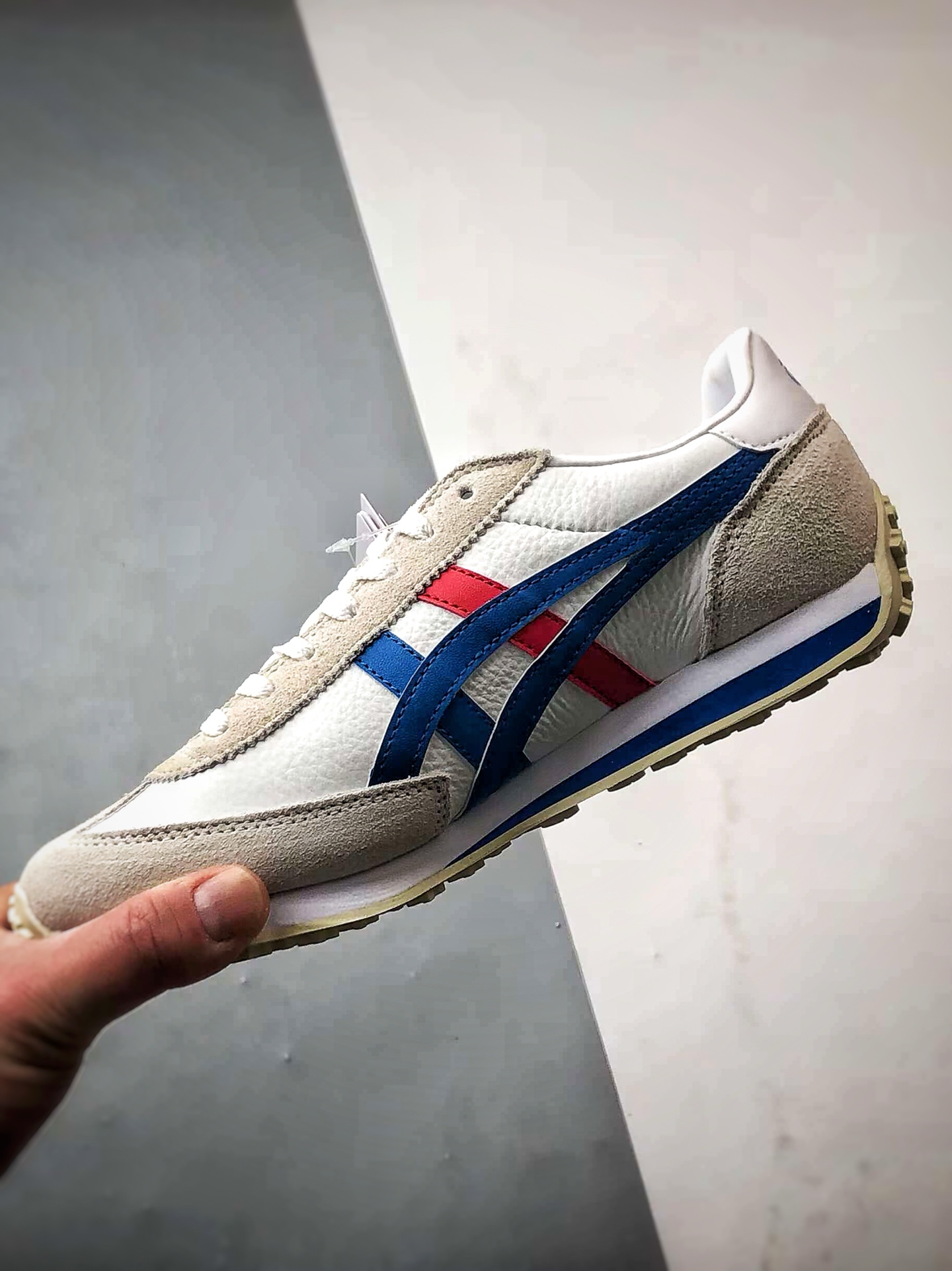 190 Onitsuka Tiger鬼冢虎 Edr 78 白蓝红 潮流缓震舒适生活休闲鞋 1183B411-101
