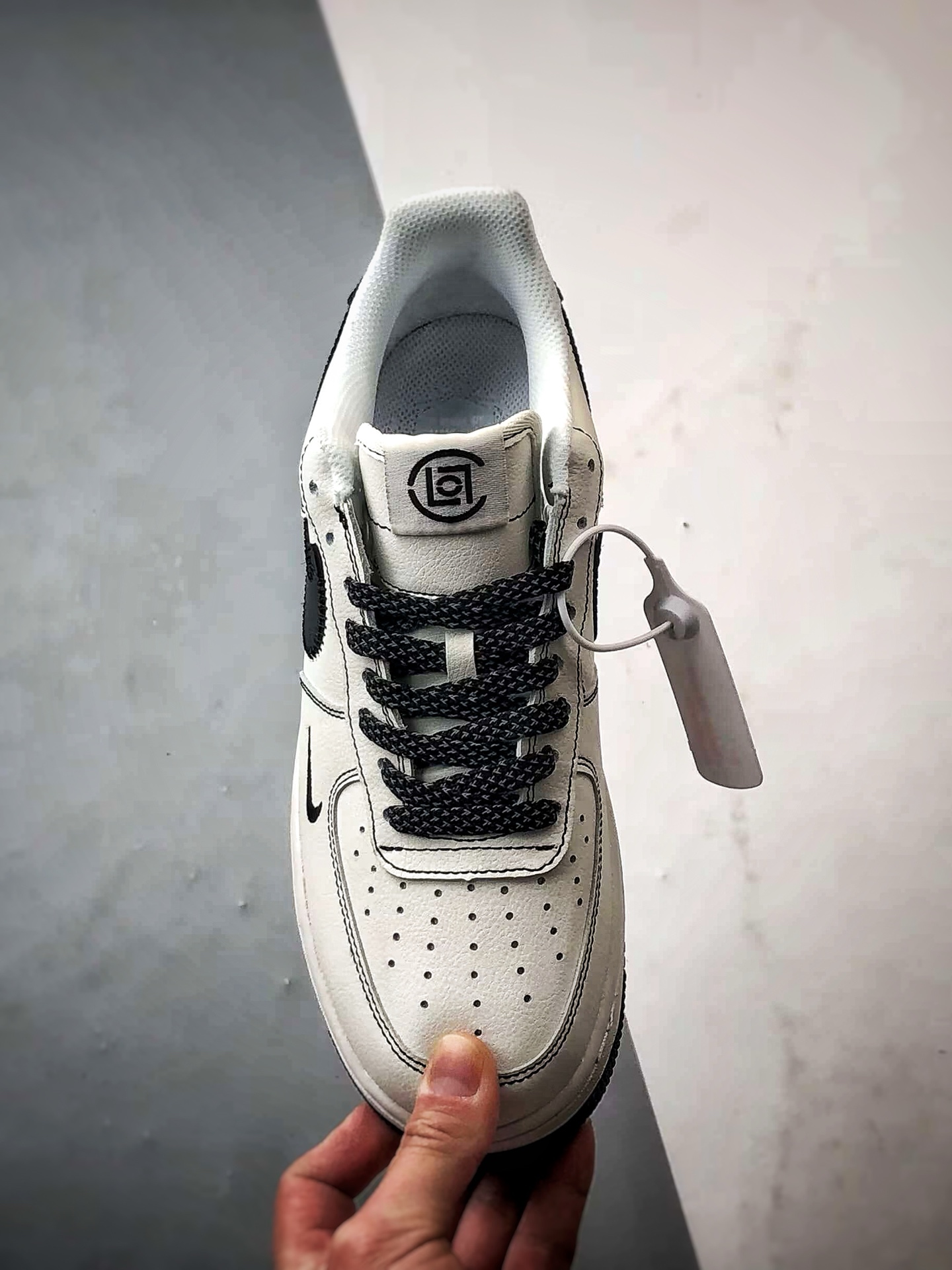280 Clot x Air Force 1 Low 白黑缝线钩  GX-030608