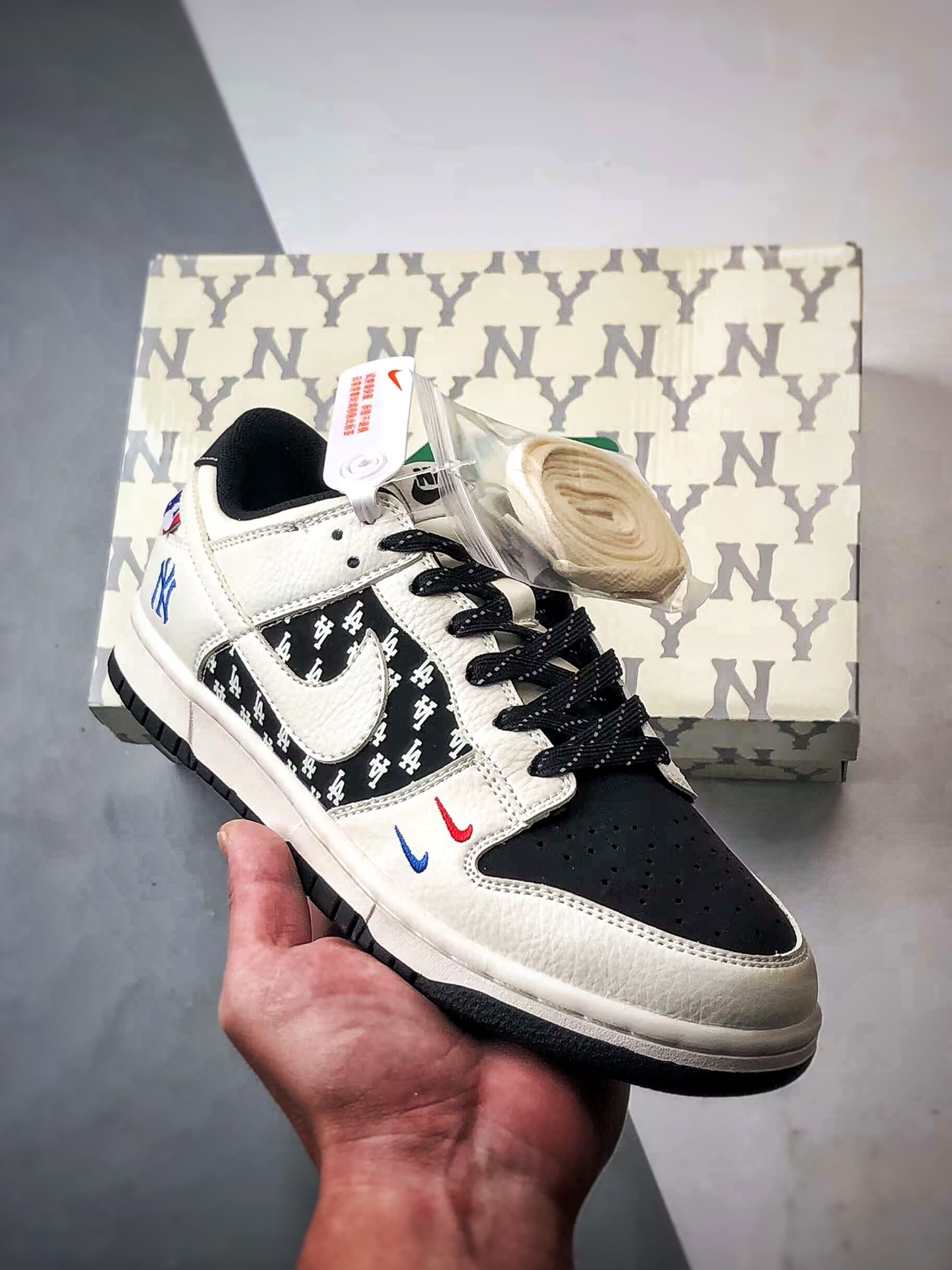 290 NK Dunk Low Retro ”DIY高端定制” MLB印字白黑 低帮休闲运动板鞋  CS1688-101