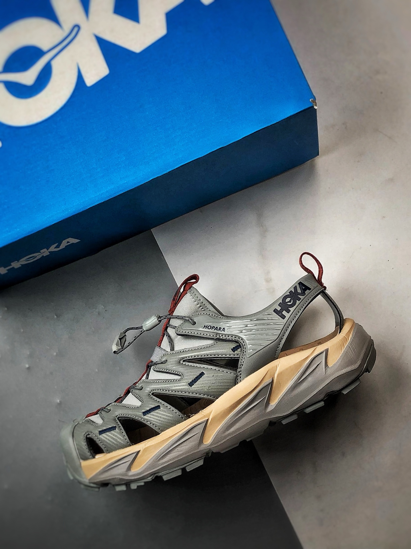 210 Hoka One One Hopara 灰色 霍帕拉休闲户外涉水溯溪凉鞋  1123112-LSSD