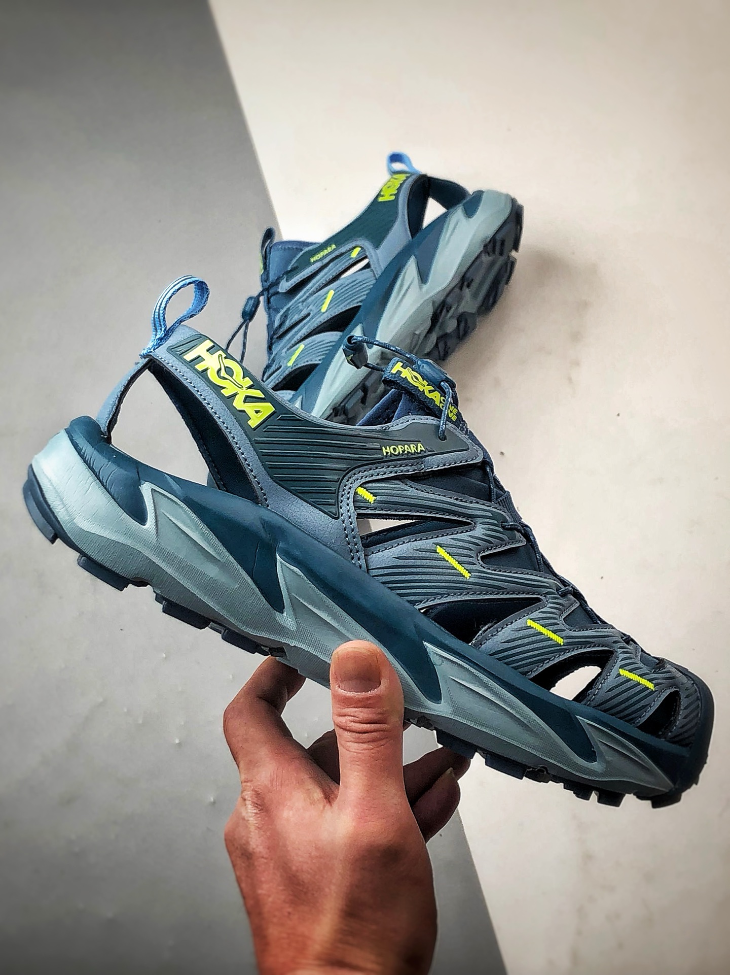 210 Hoka One One Hopara 蓝色 霍帕拉休闲户外涉水溯溪凉鞋  1106534-BSNBL