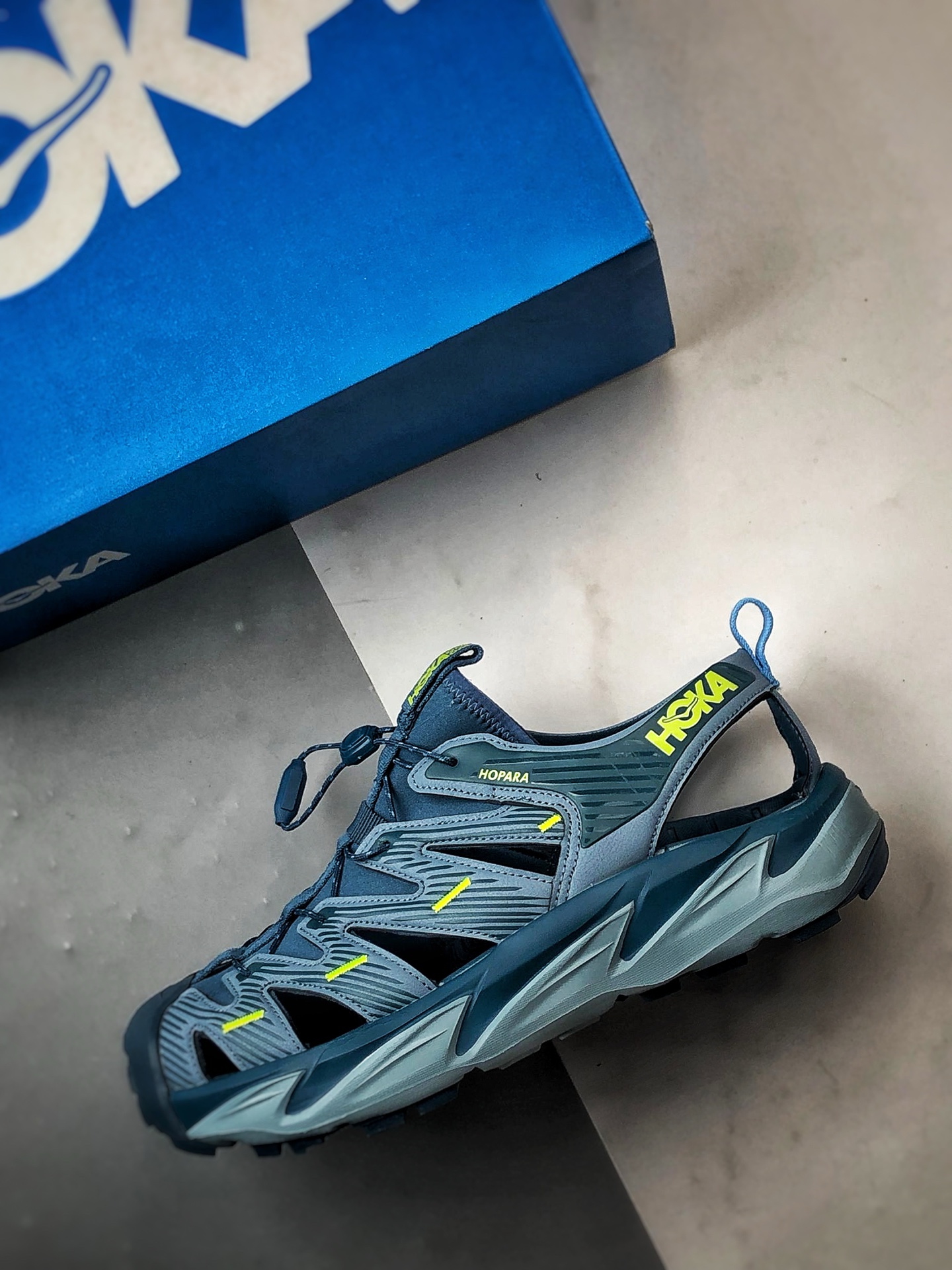 210 Hoka One One Hopara 蓝色 霍帕拉休闲户外涉水溯溪凉鞋  1106534-BSNBL