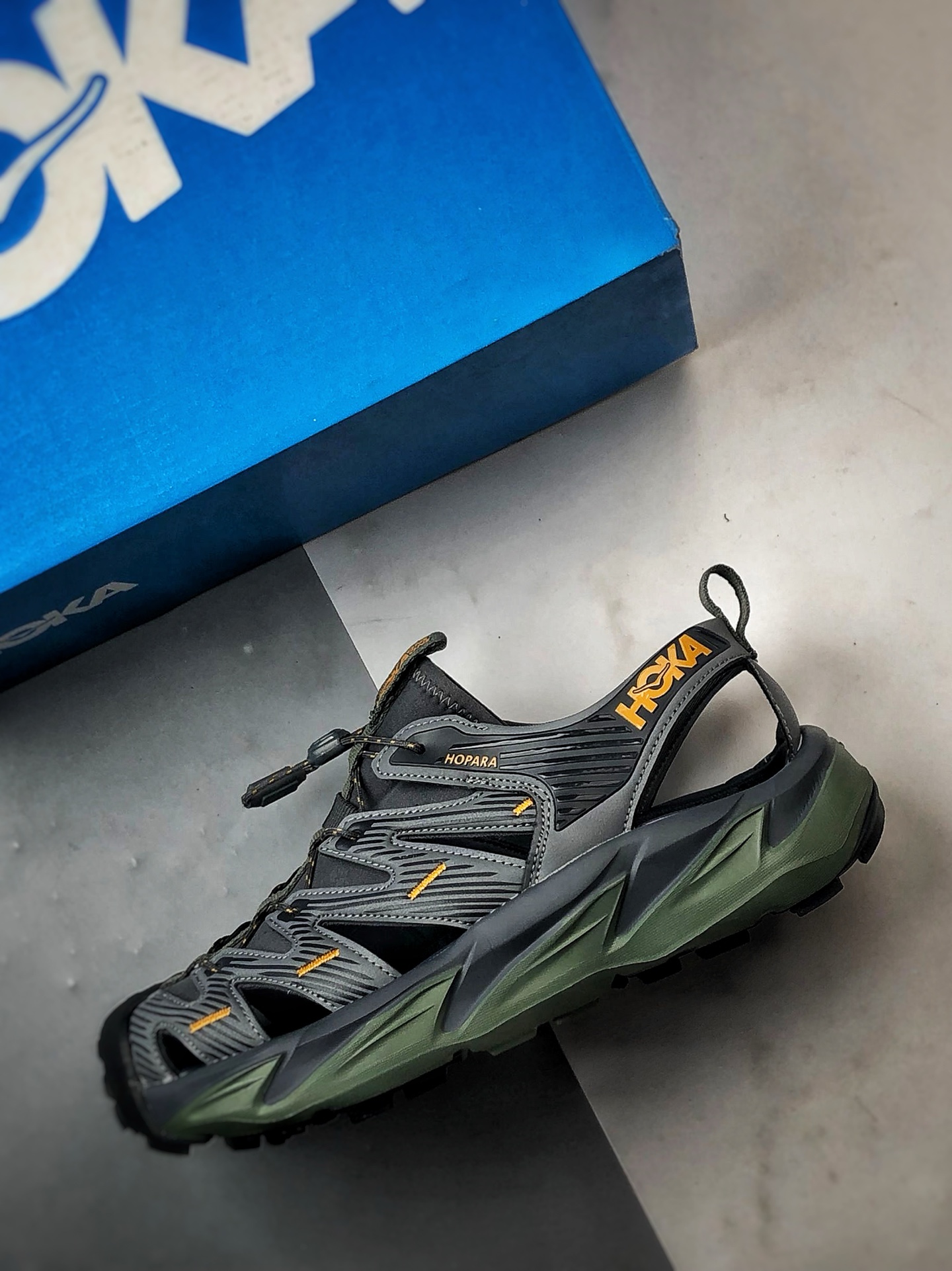 210 Hoka One One Hopara 墨绿色 霍帕拉休闲户外涉水溯溪凉鞋  1106534-CTHY