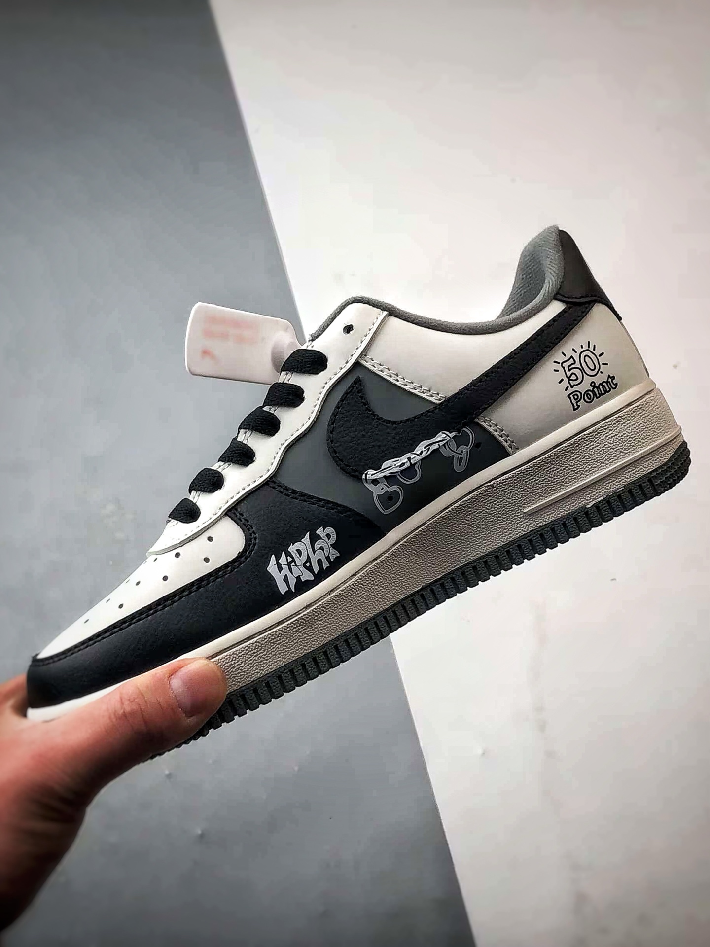 280 Air Force 1 '07 Low 50美分白黑灰涂鸦   DB3301-660