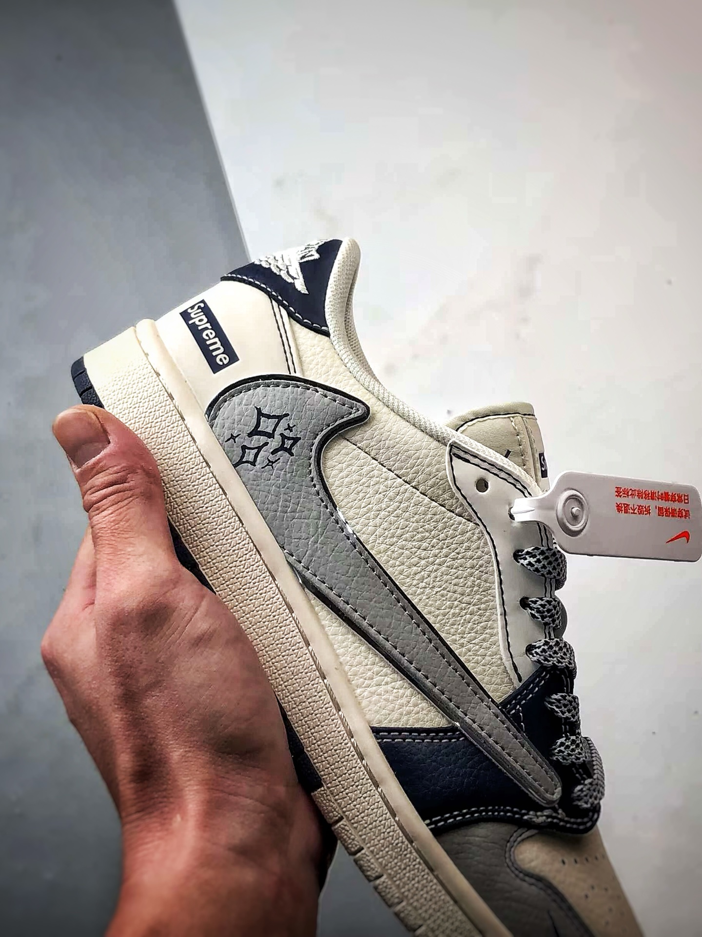 Air Jordan 1 Low OG ”高端定制” Sup白蓝灰倒钩 XS7089-549