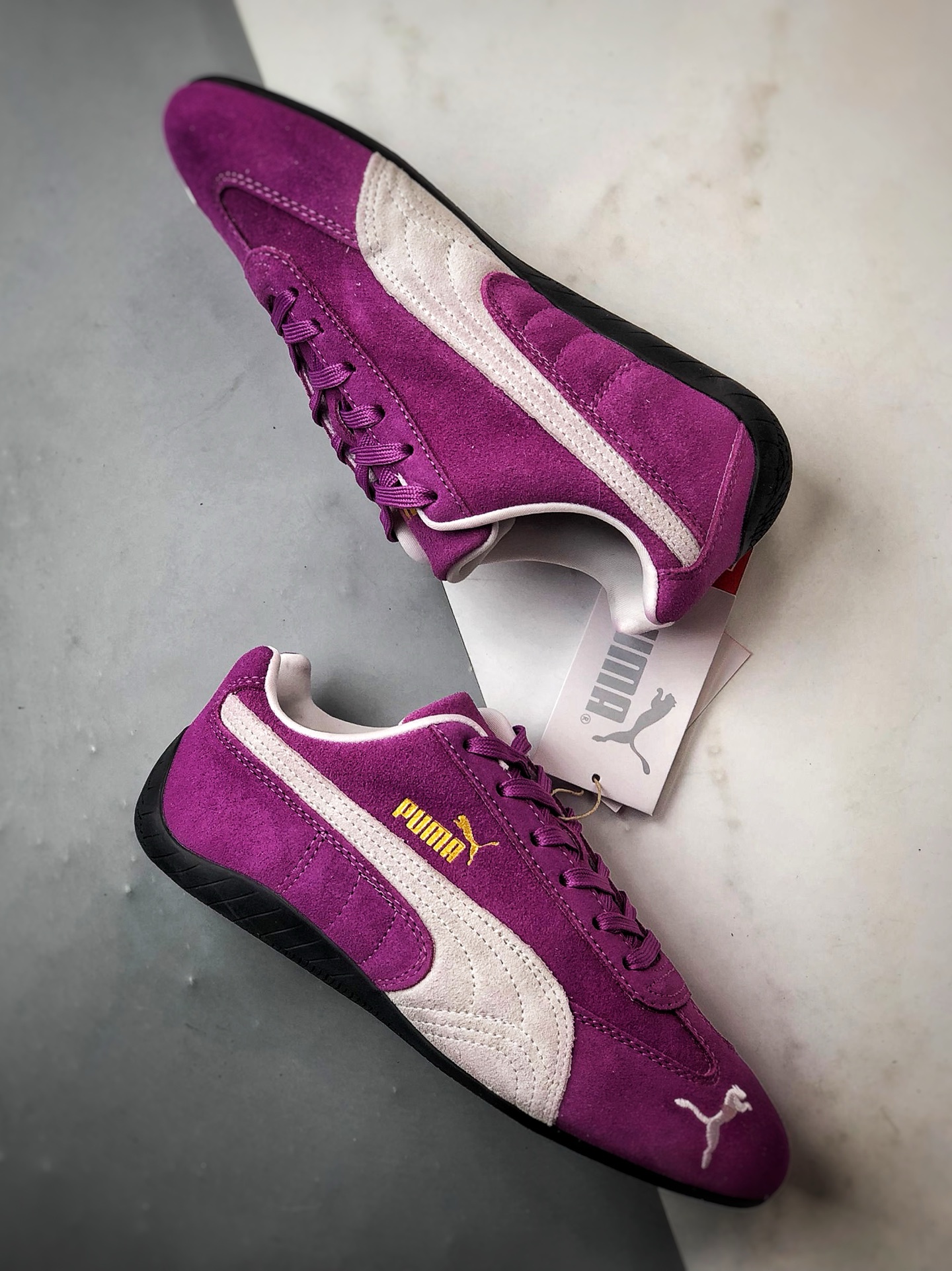 170 Puma Speedcet OG 紫色 彪马低帮复古运动休闲赛车跑鞋   398846-34