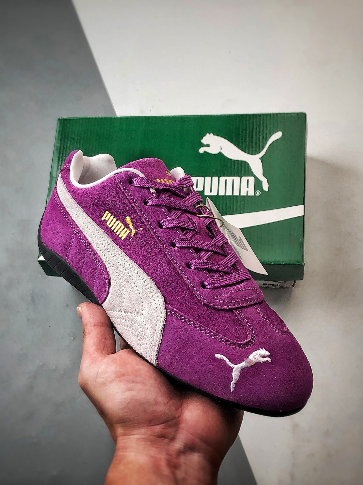170 Puma Speedcet OG 紫色 彪马低帮复古运动休闲赛车跑鞋   398846-34