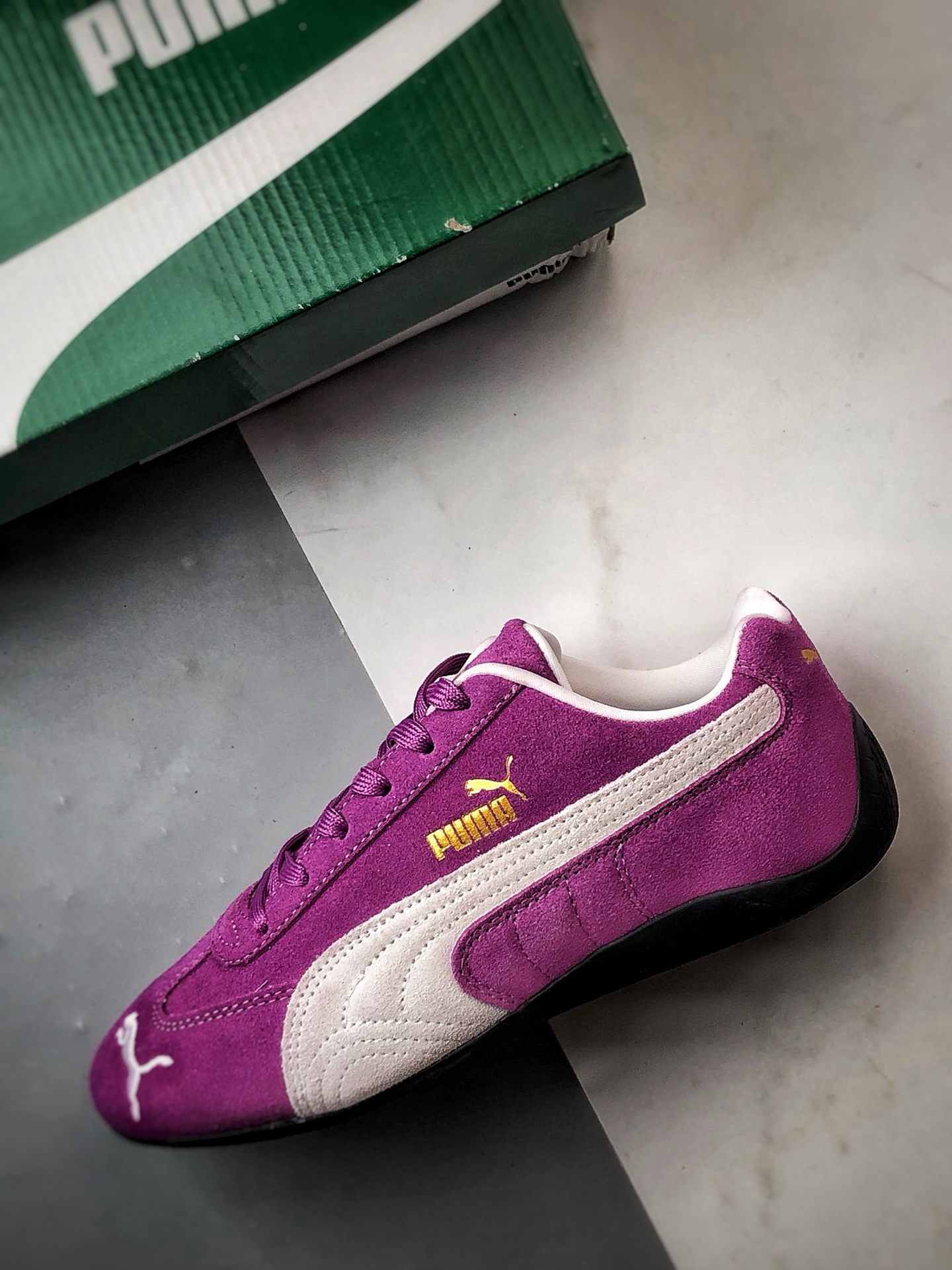 170 Puma Speedcet OG 紫色 彪马低帮复古运动休闲赛车跑鞋   398846-34