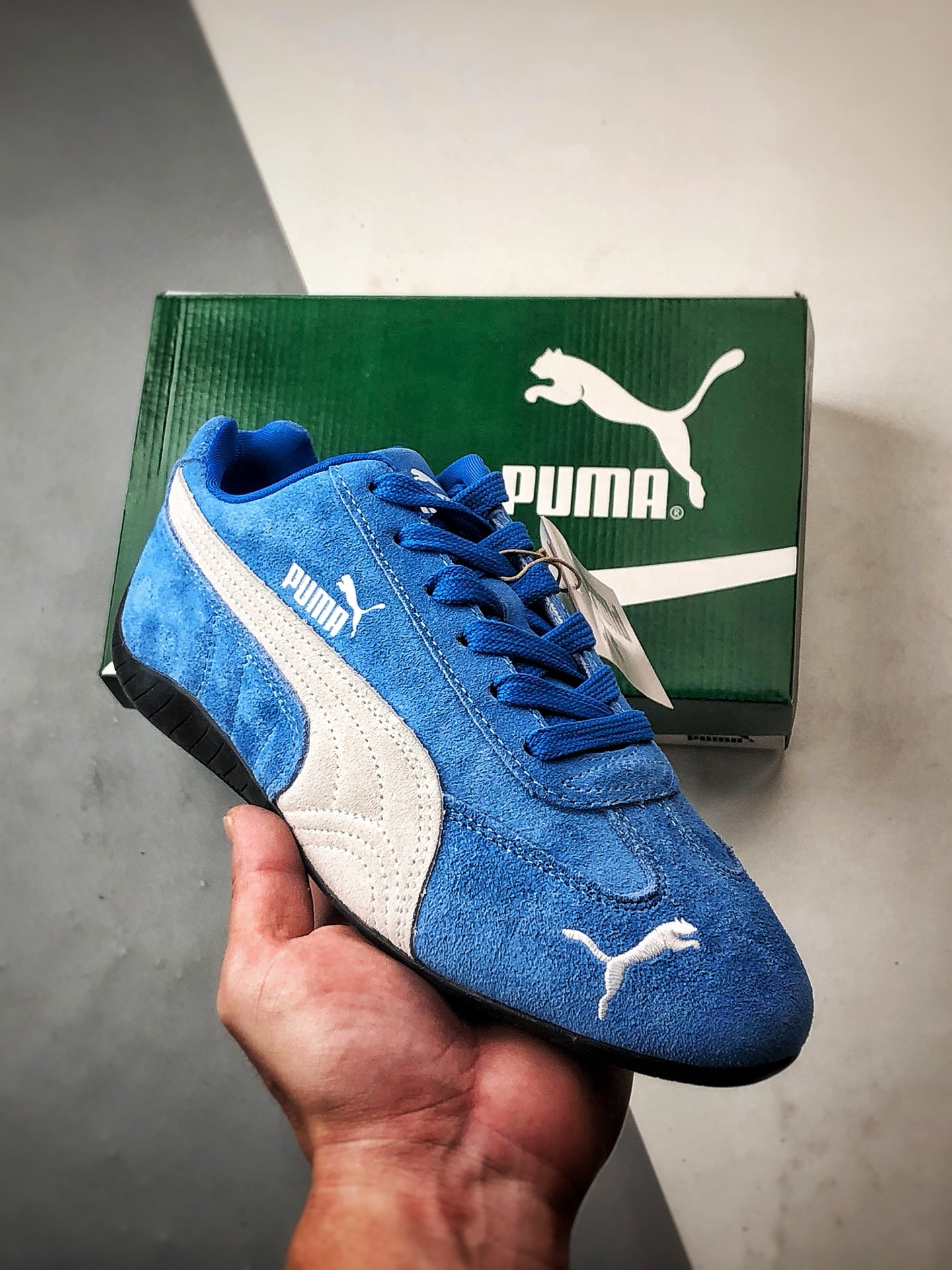 170 Puma Speedcet OG 蓝色 彪马低帮复古运动休闲赛车跑鞋 398846-18