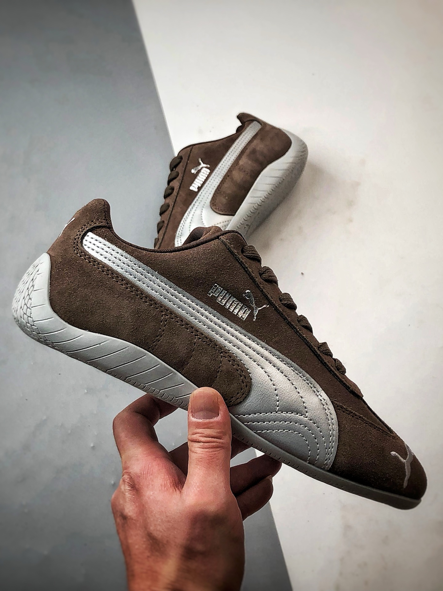 170 Puma Speedcet OG 棕色 彪马低帮复古运动休闲赛车跑鞋    403548-01