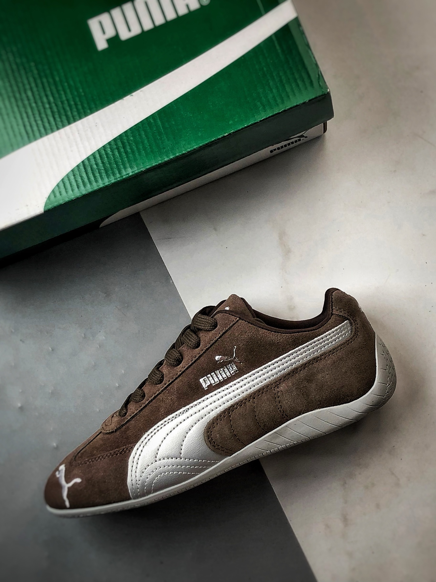 170 Puma Speedcet OG 棕色 彪马低帮复古运动休闲赛车跑鞋    403548-01