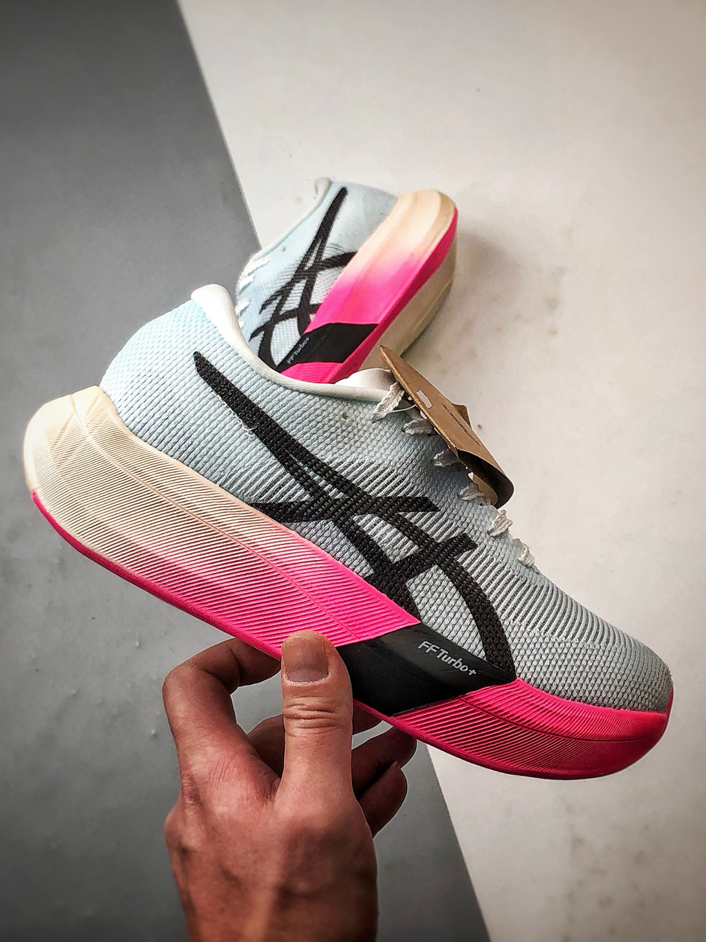 210 Asics Metaspeed Sky Paris 浅蓝黑 进化版马拉松竞速轻量透气跑步鞋  1013A123-401