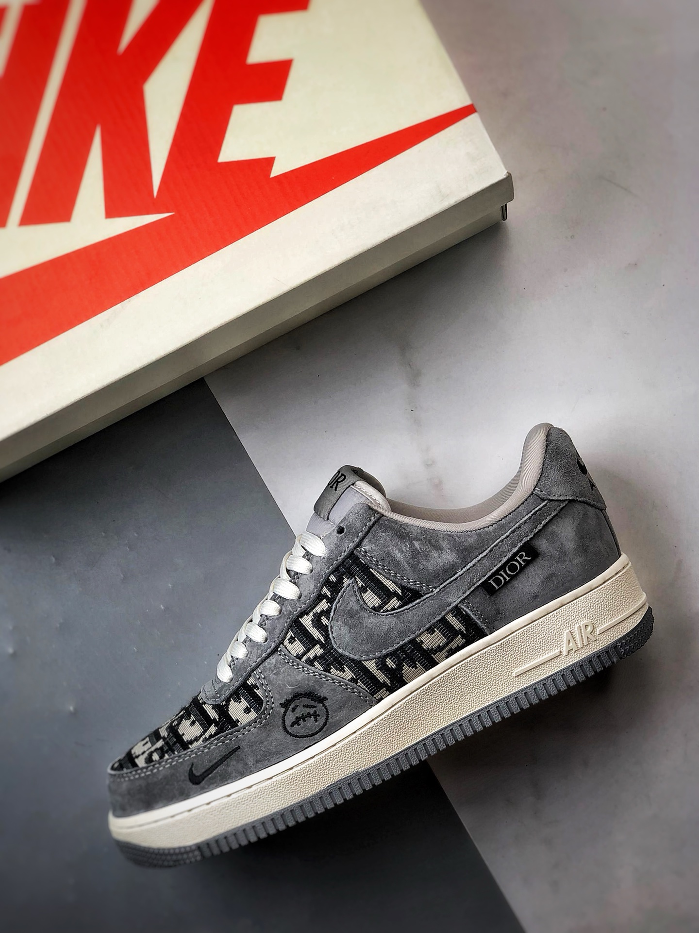 280 Dior x Air Force 1 Low 老花深灰鬼脸   KK1988-056