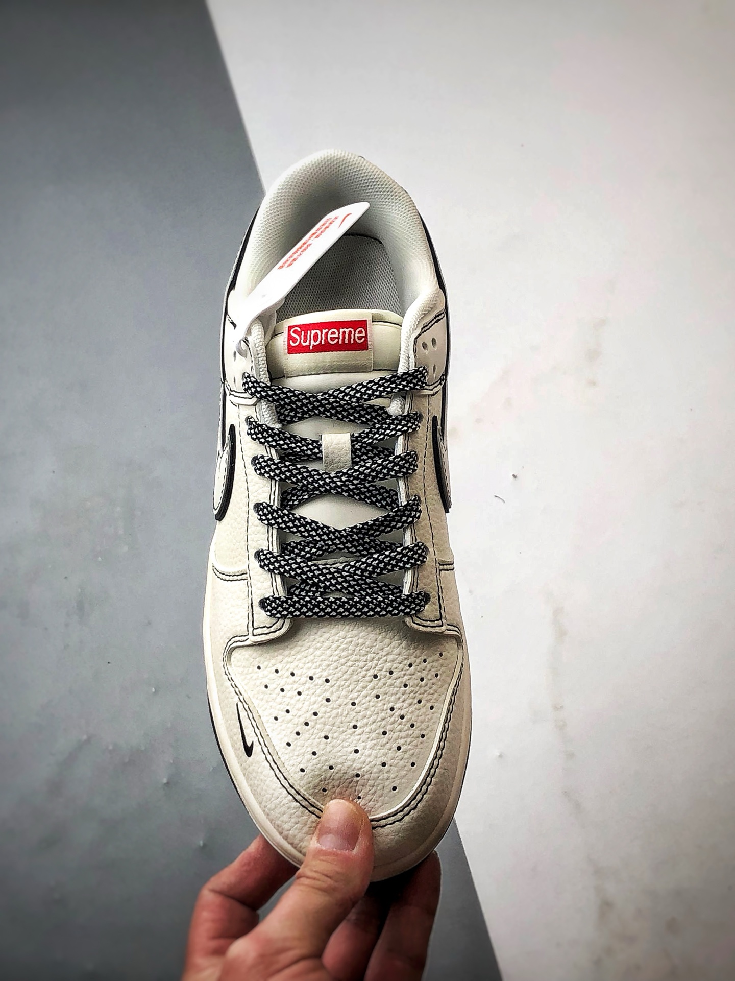 290 NK Dunk Low Retro ”DIY高端定制” Sup米白黑反光 低帮休闲运动板鞋   JJ2508-560